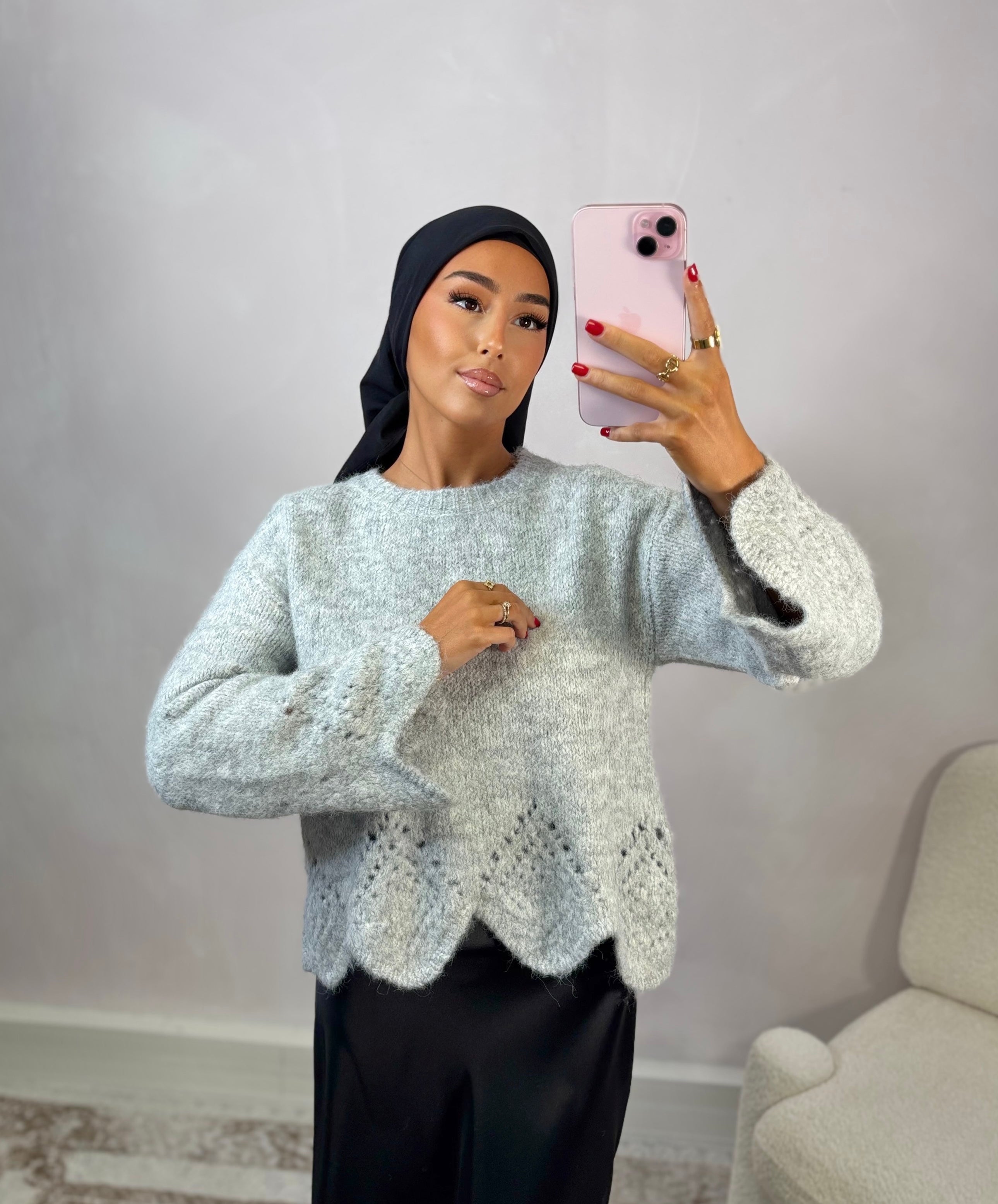ALBA sweater - pearl gray