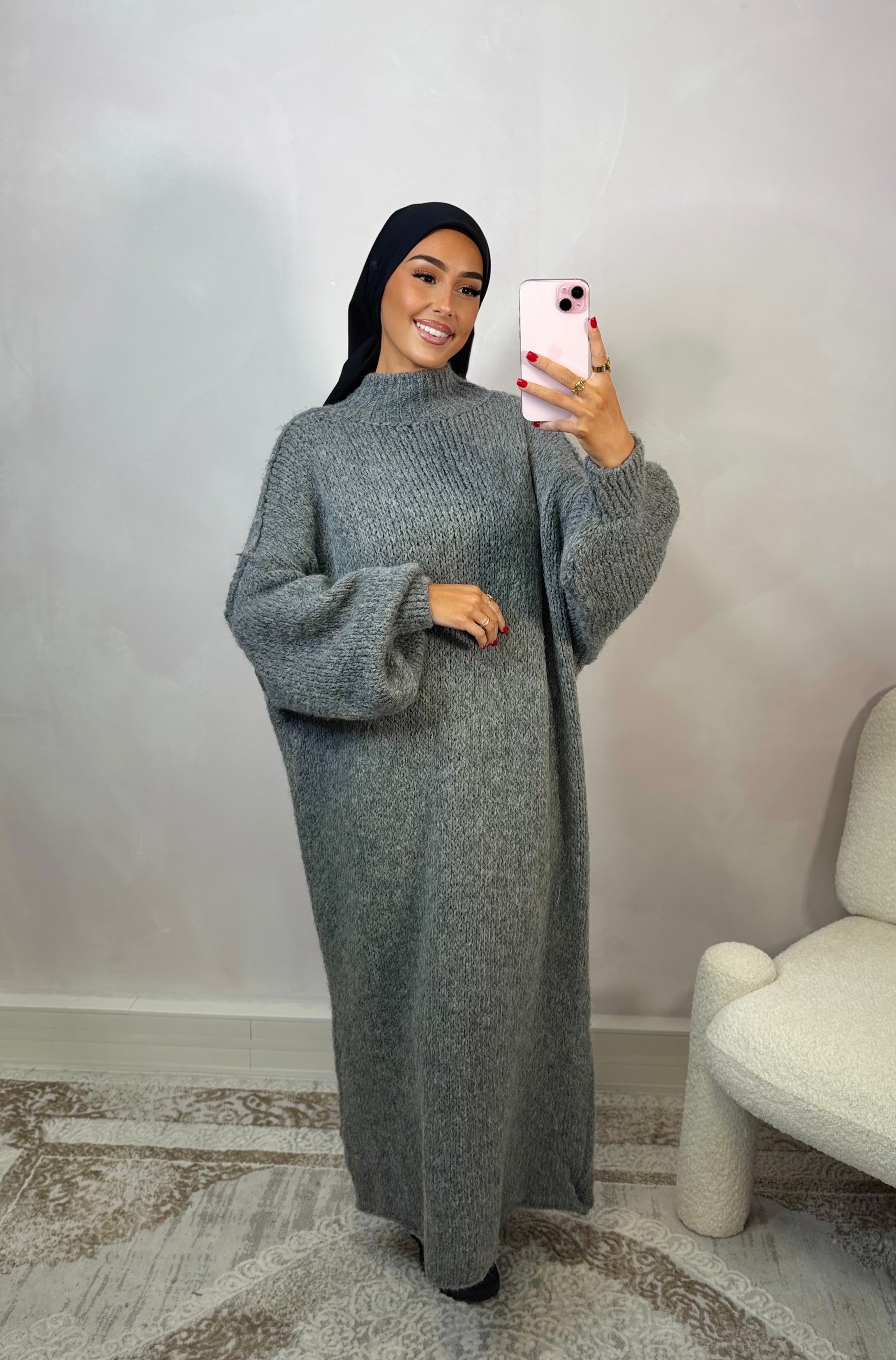 LANA Kleid - GRAU
