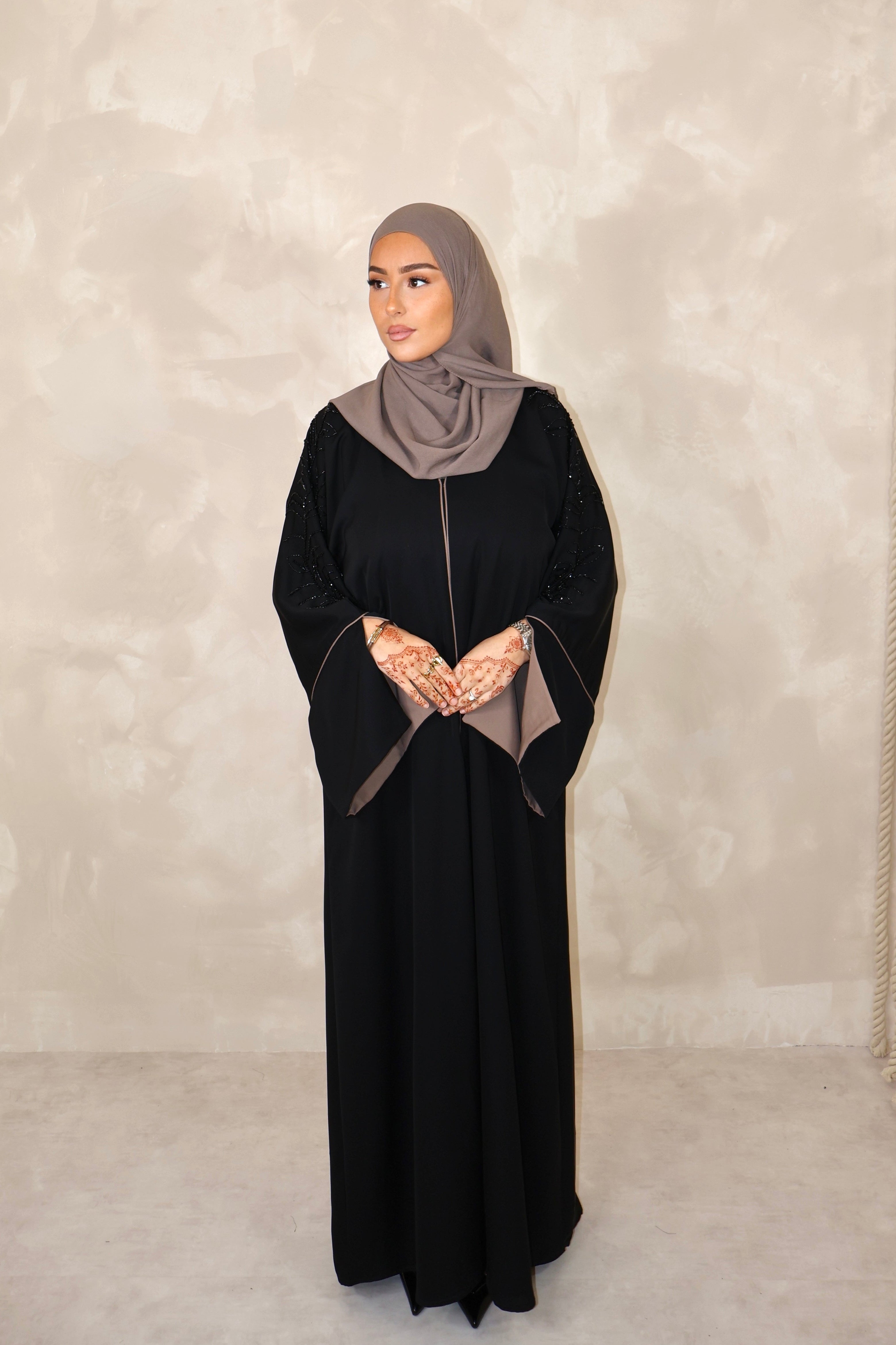 Abaya de Dubai (n85) - IMPÉRIAL TAN