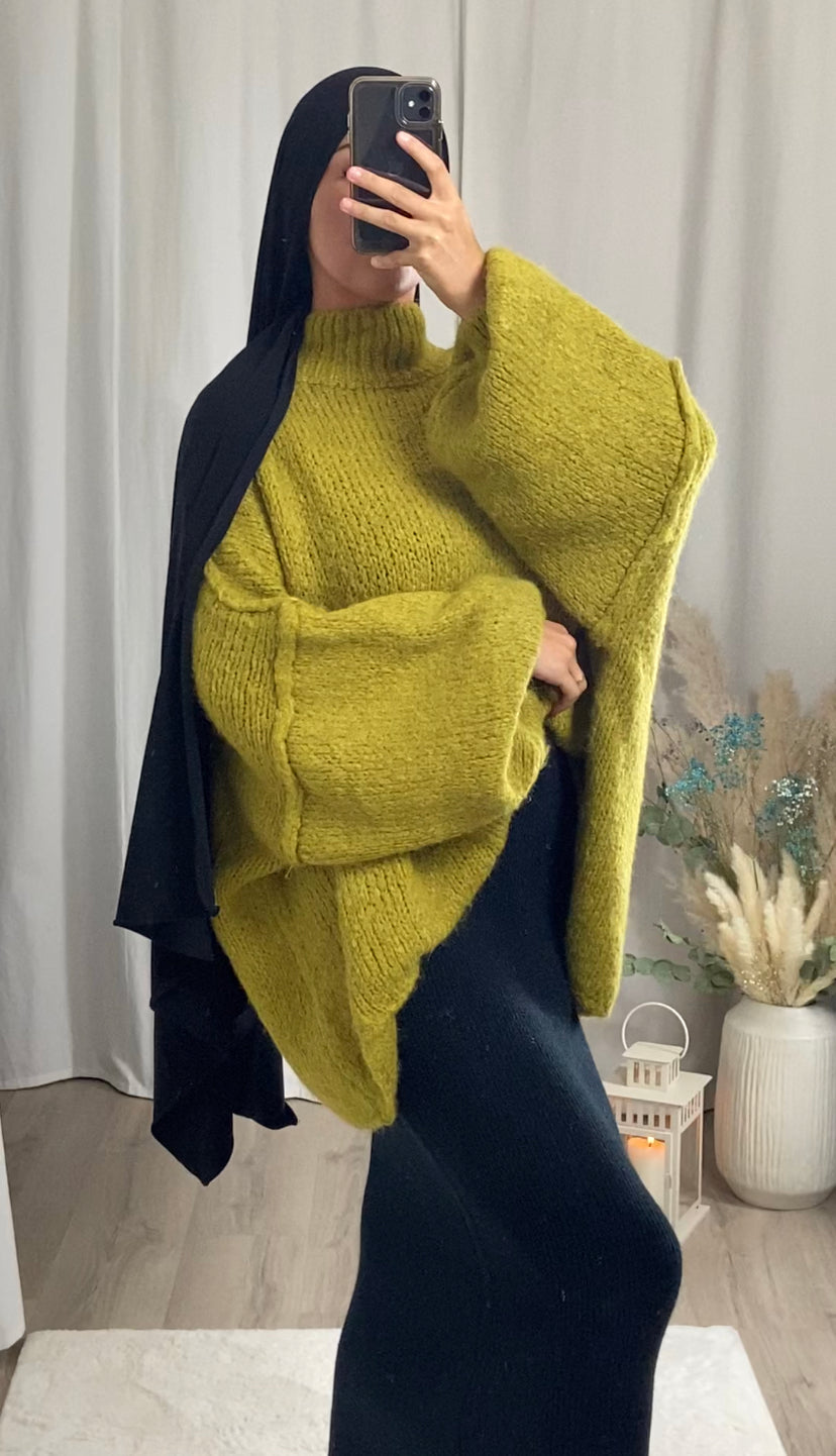 LANA sweater - OLIVE GREEN