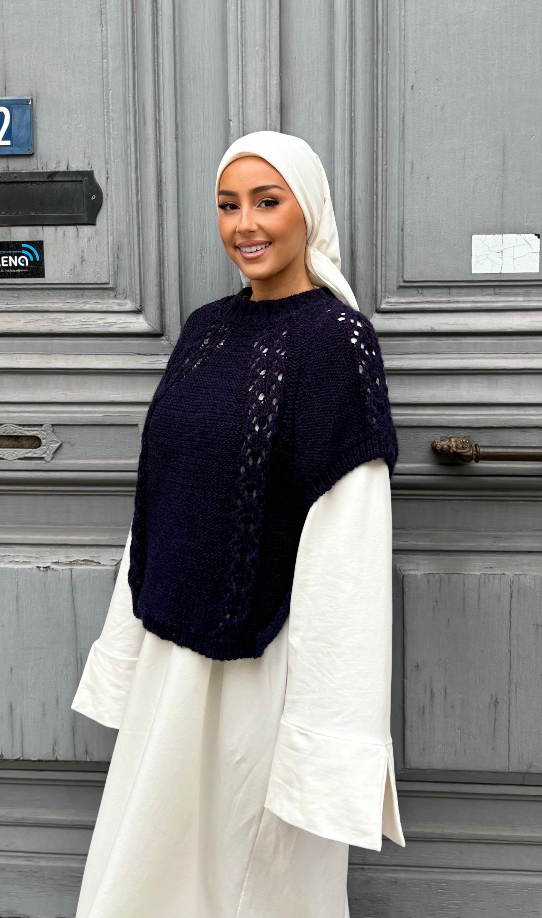 Sleeveless sweater - midnight blue