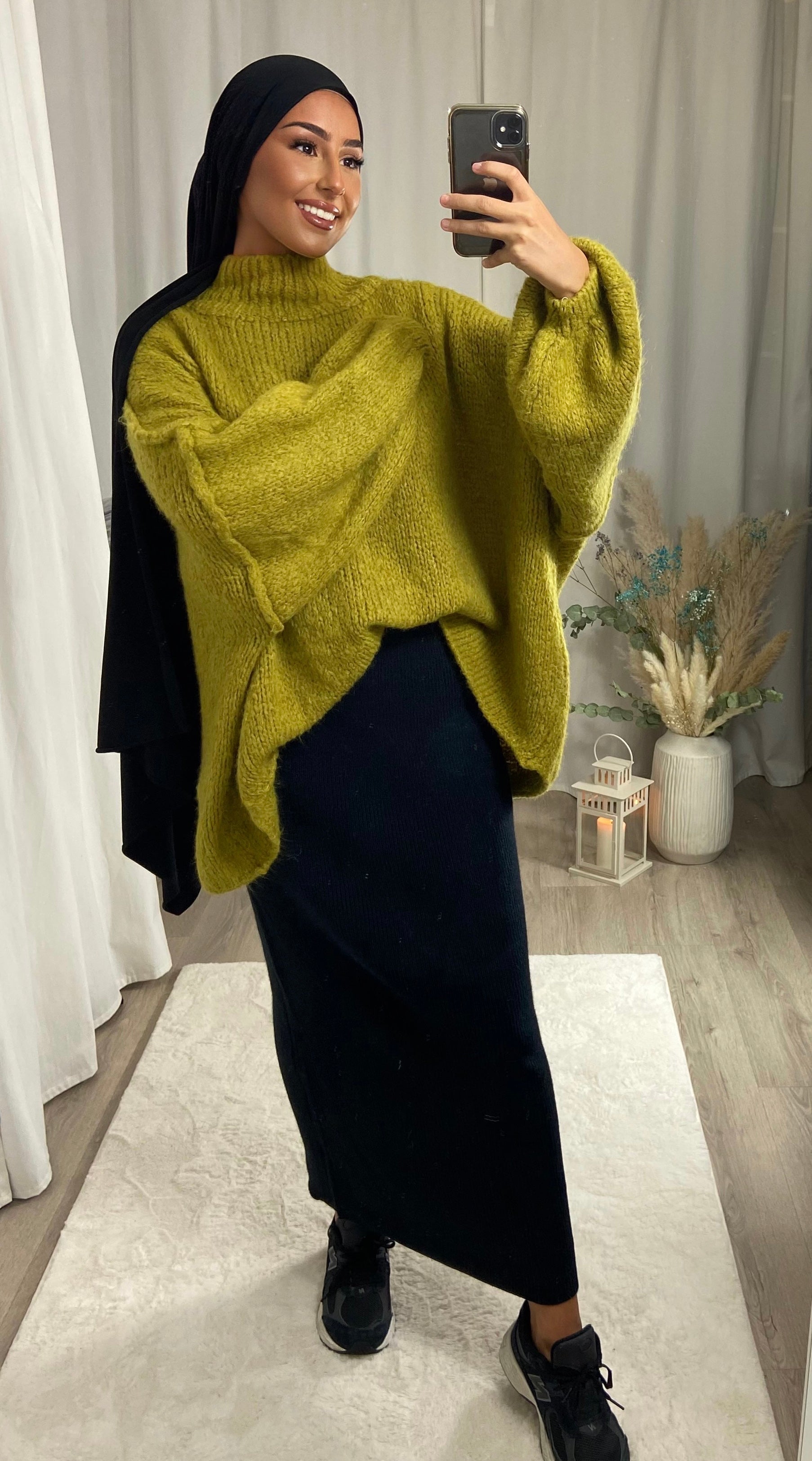 LANA sweater - OLIVE GREEN