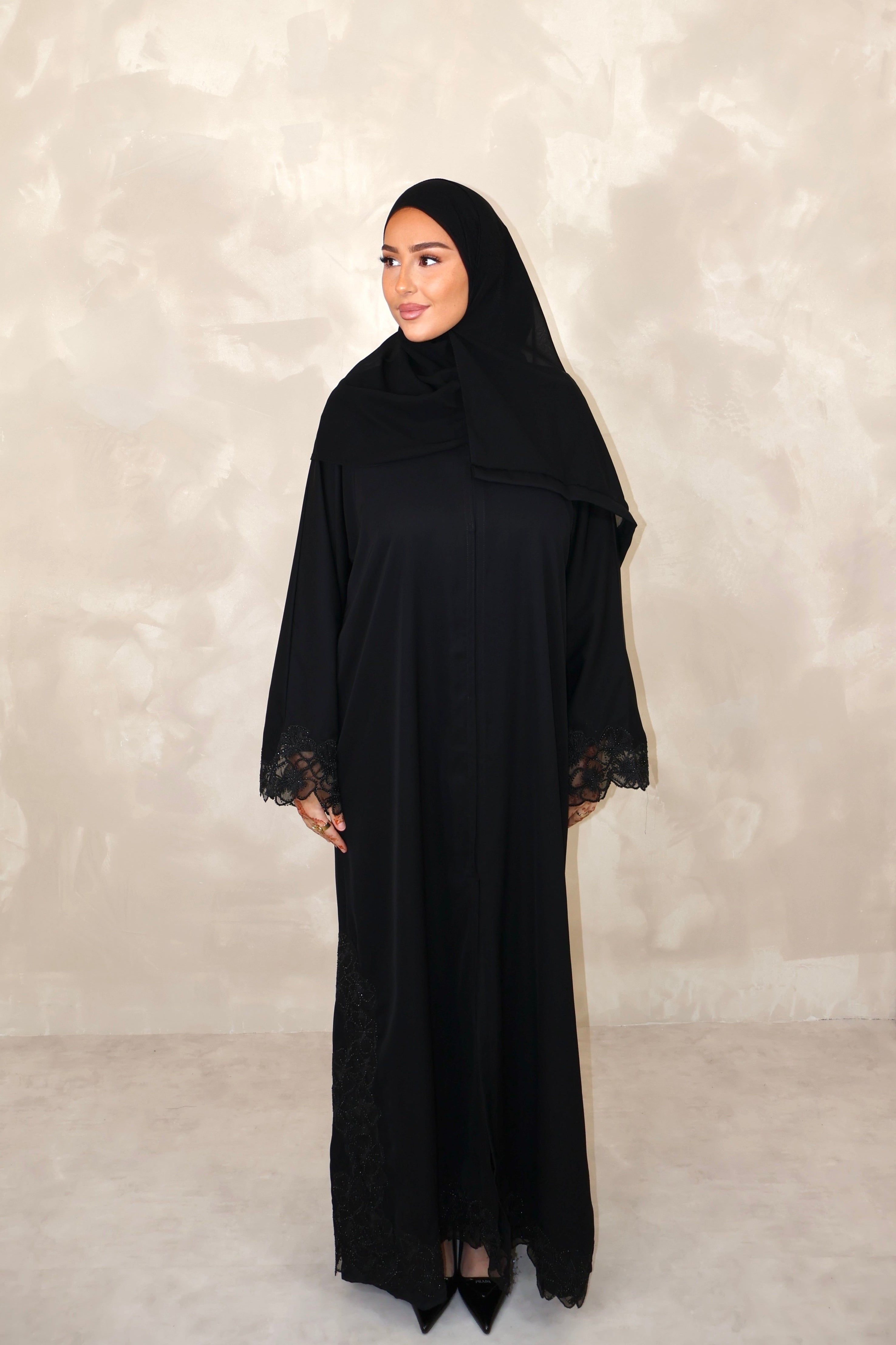 Abaya de Dubai (n106) - PRIVILÈGE BLACK
