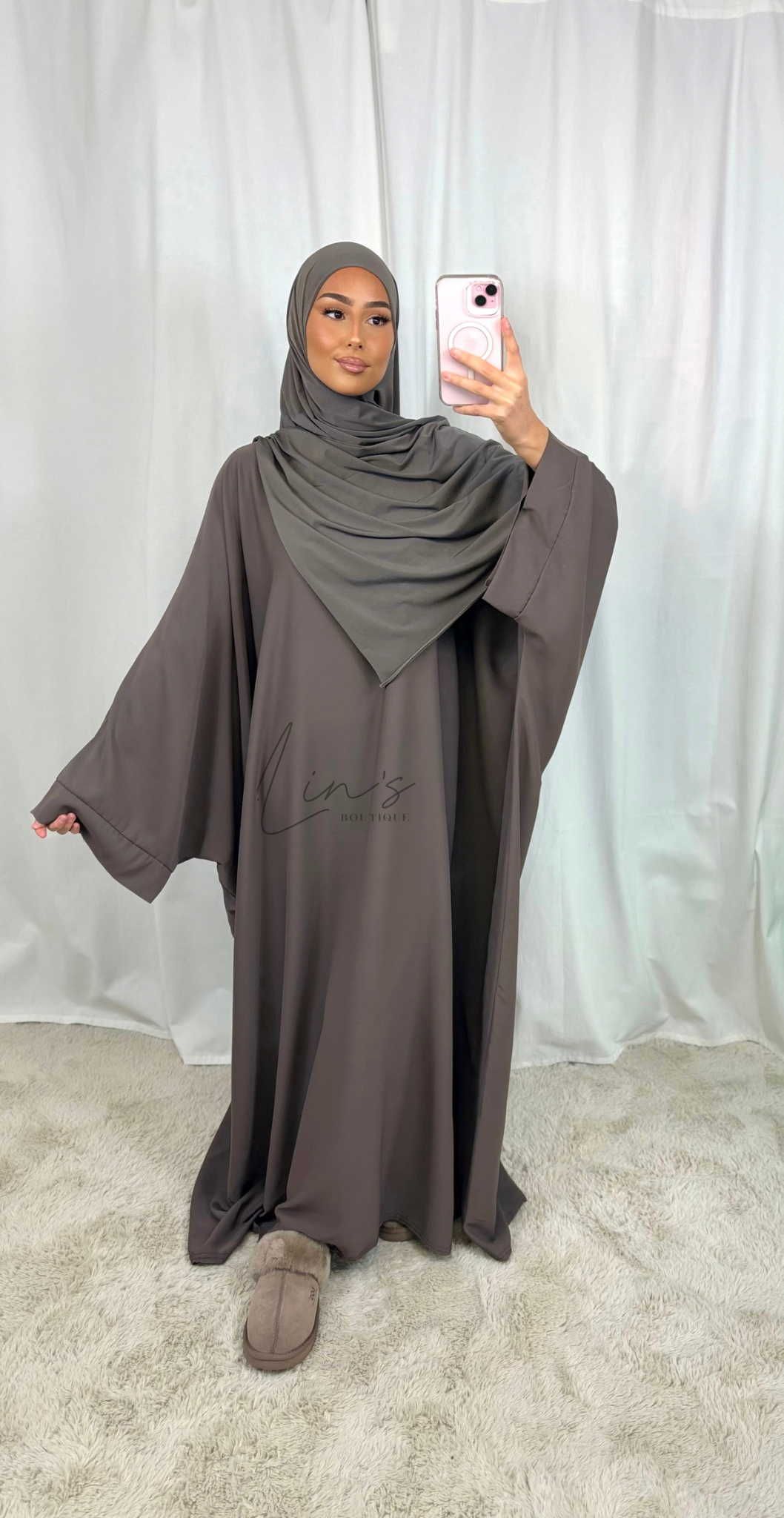 Abaya FARACHA - TAUPE FONCÉ