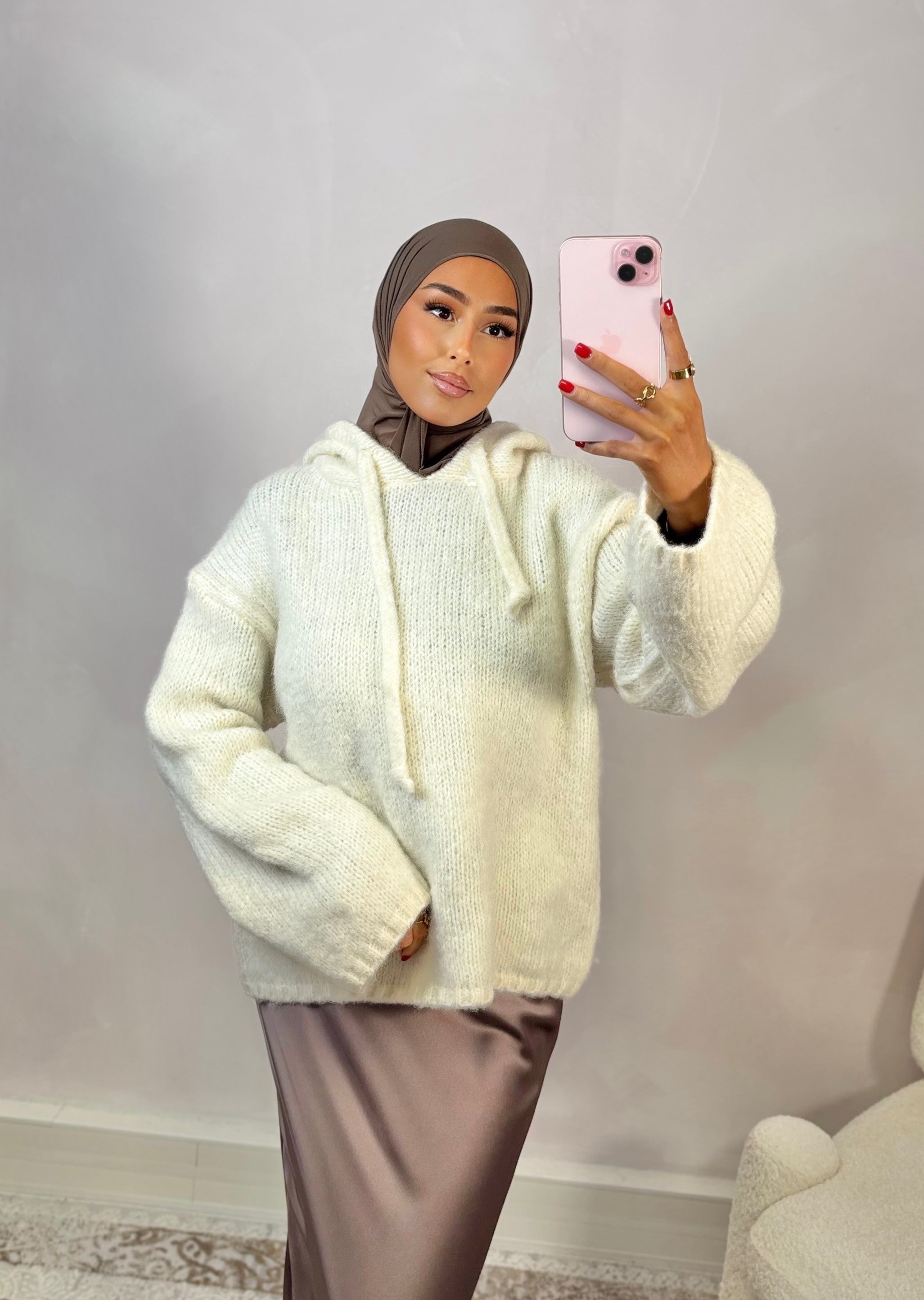 Knit sweatshirt - Milk