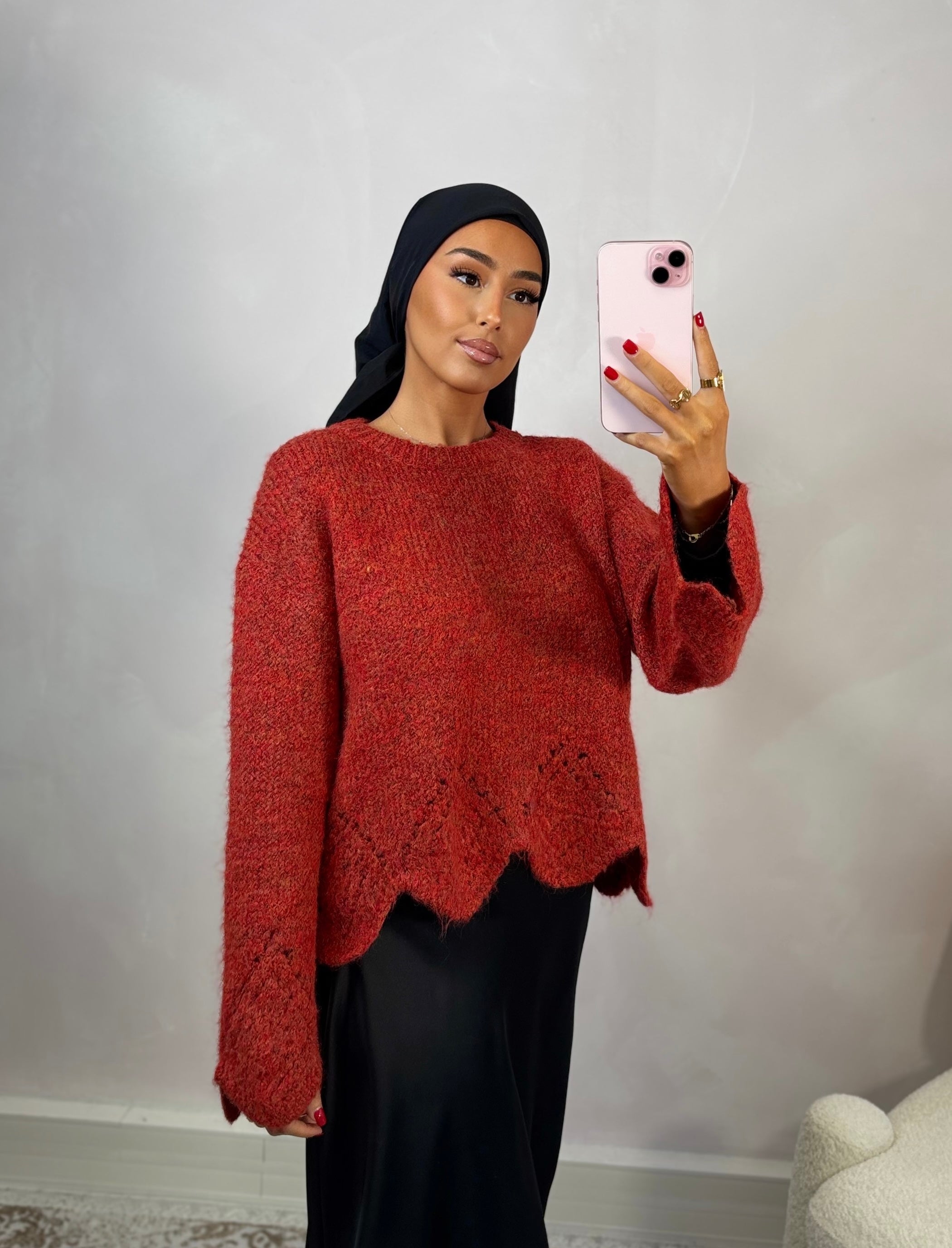 ALBA sweater - brick