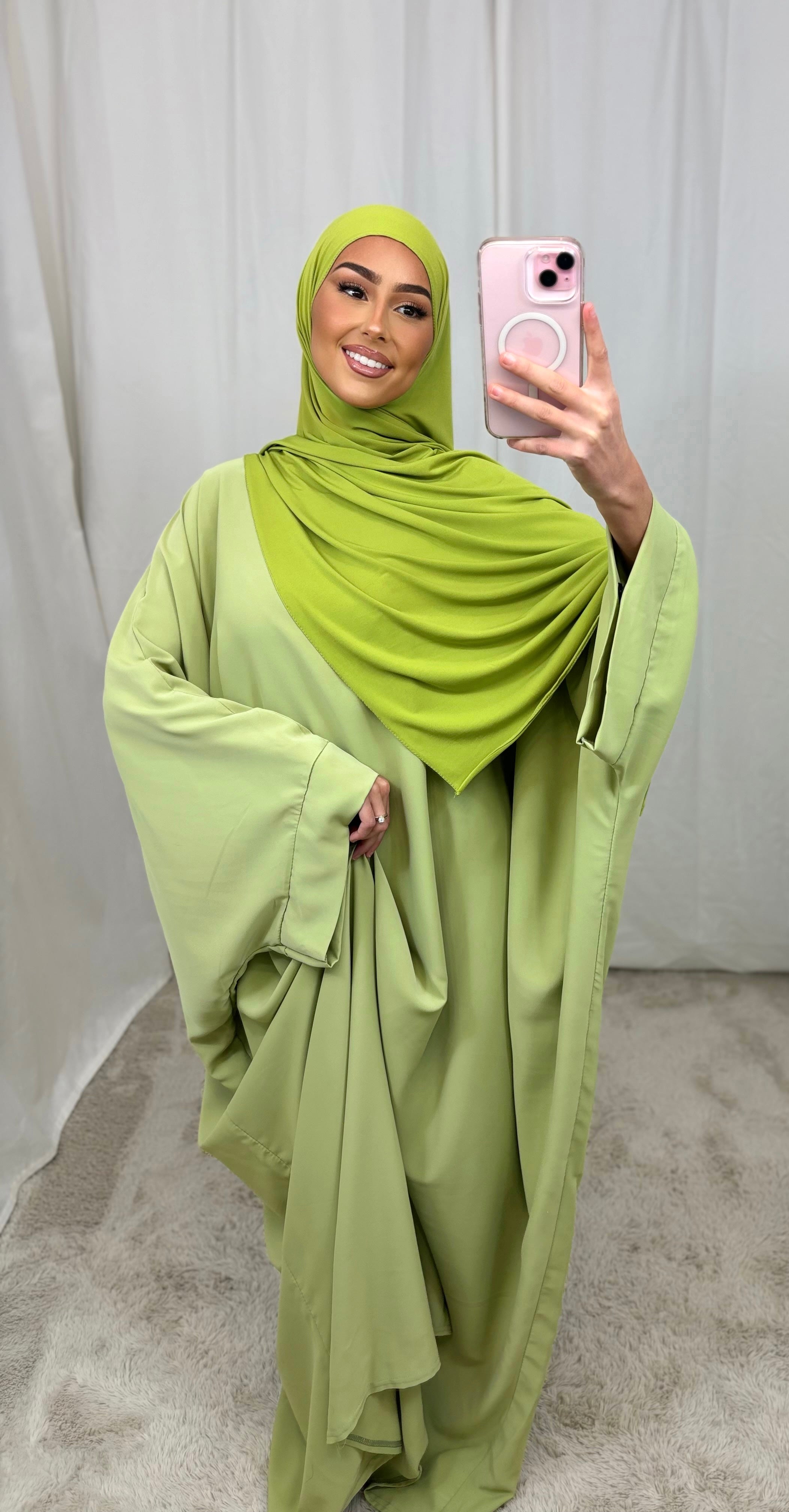 Abaya FARACHA - pistachio