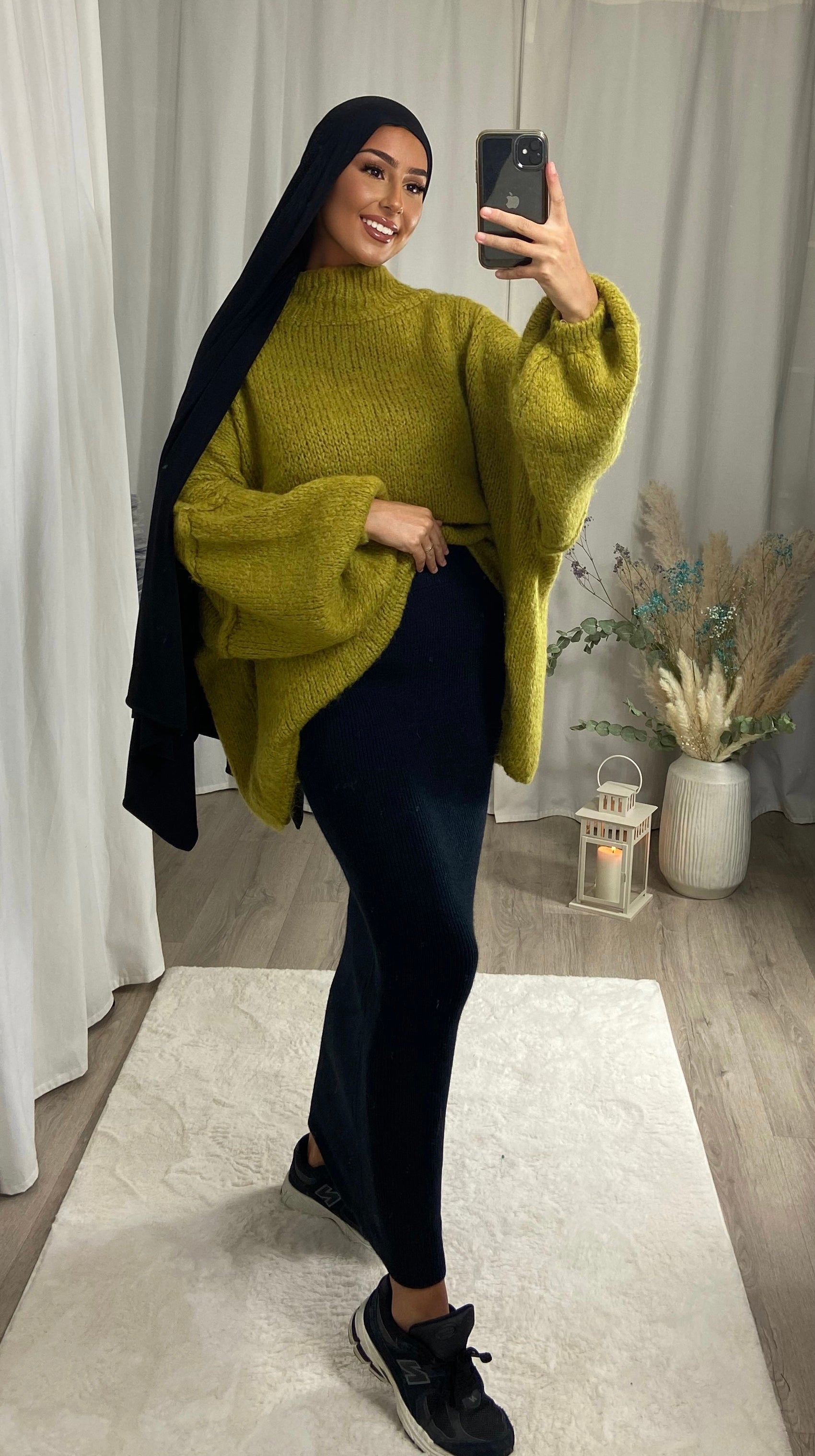 LANA sweater - OLIVE GREEN
