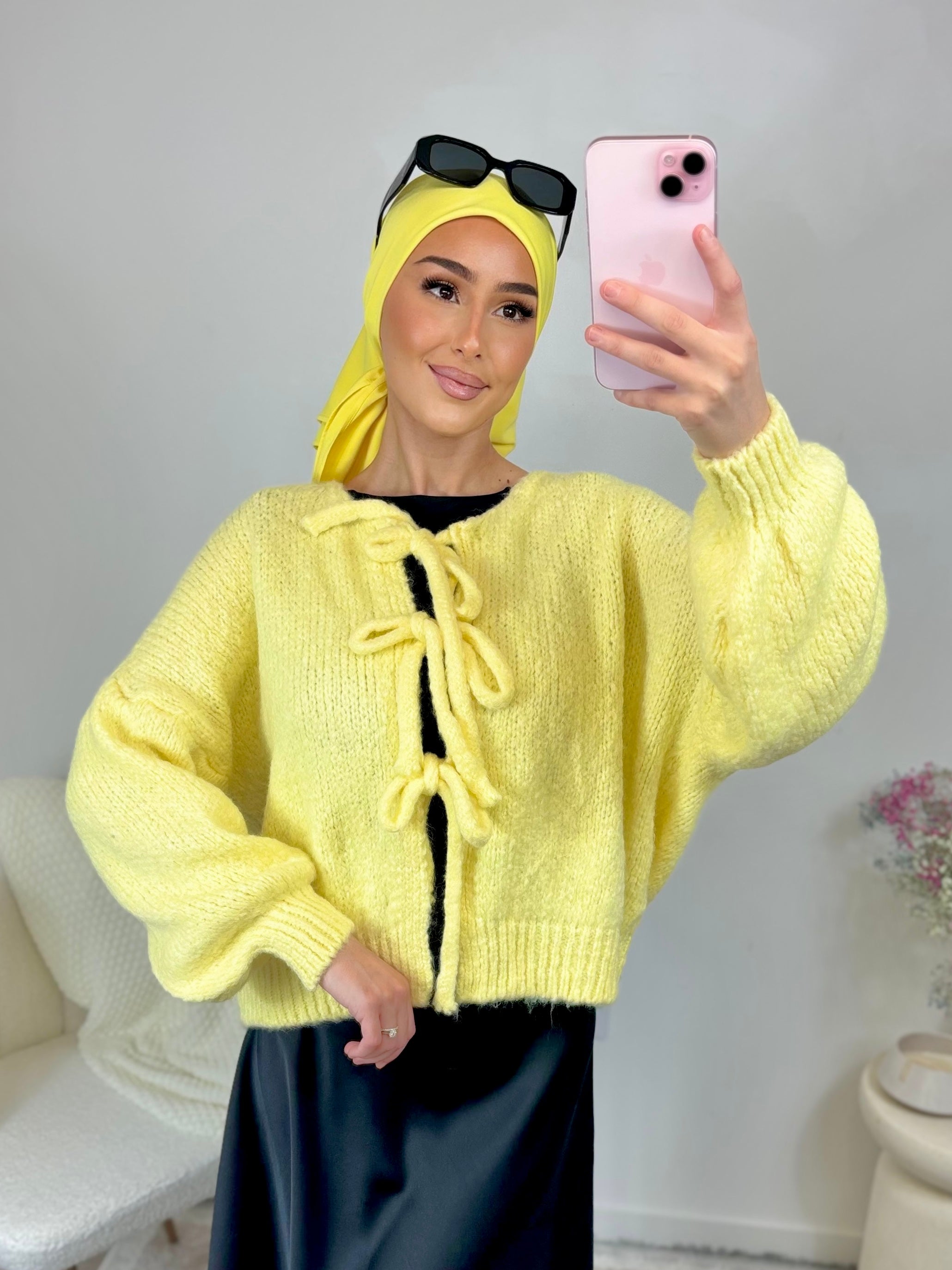 Choupi cardigan - chick yellow