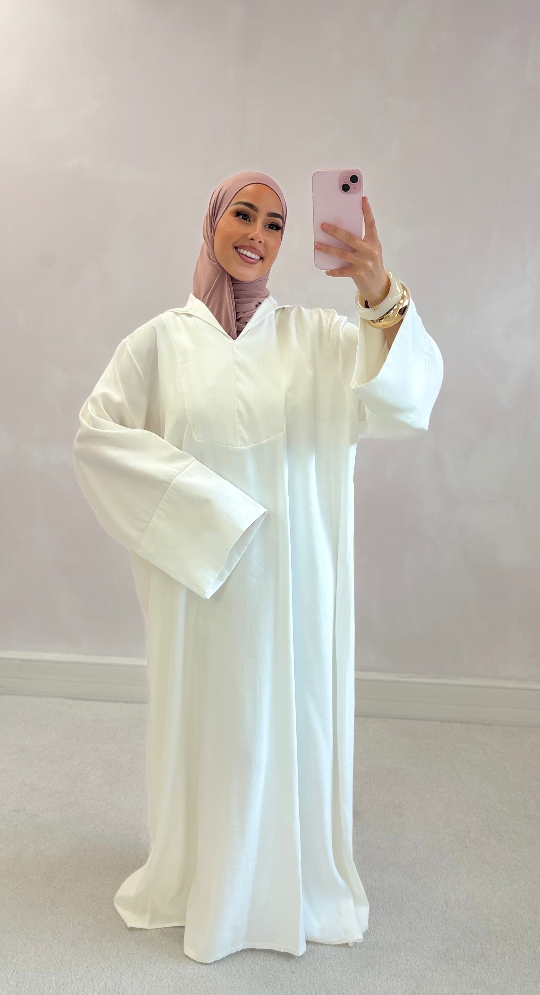 Abaya SOFT - White