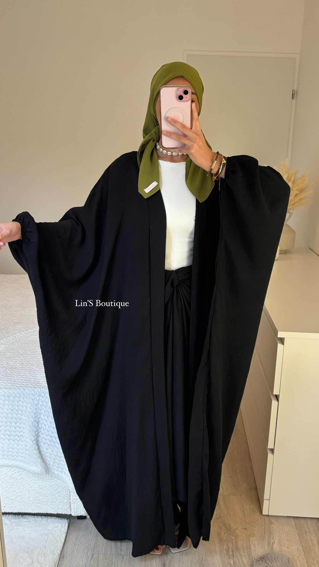 EMIRA Leinenset - Schwarz