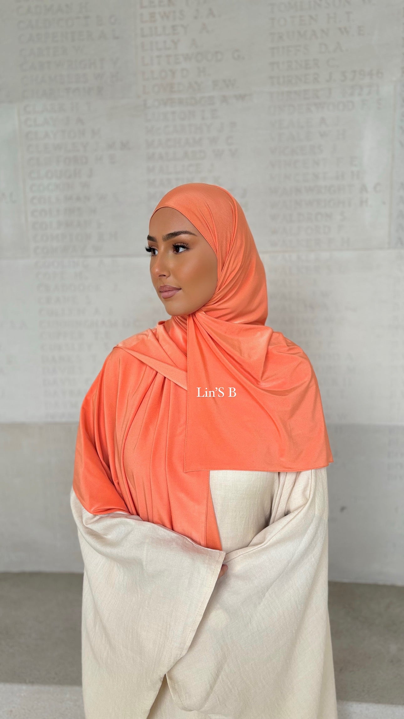 Jersey premium de luxe satiné - Corail