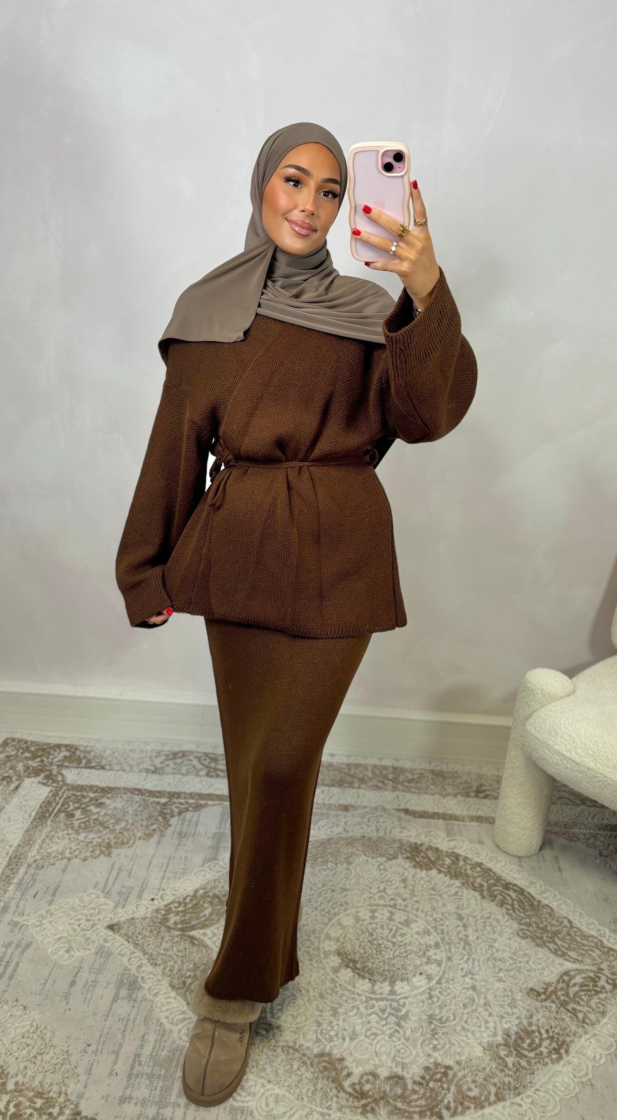 Ensemble NAHIA - marron foncé
