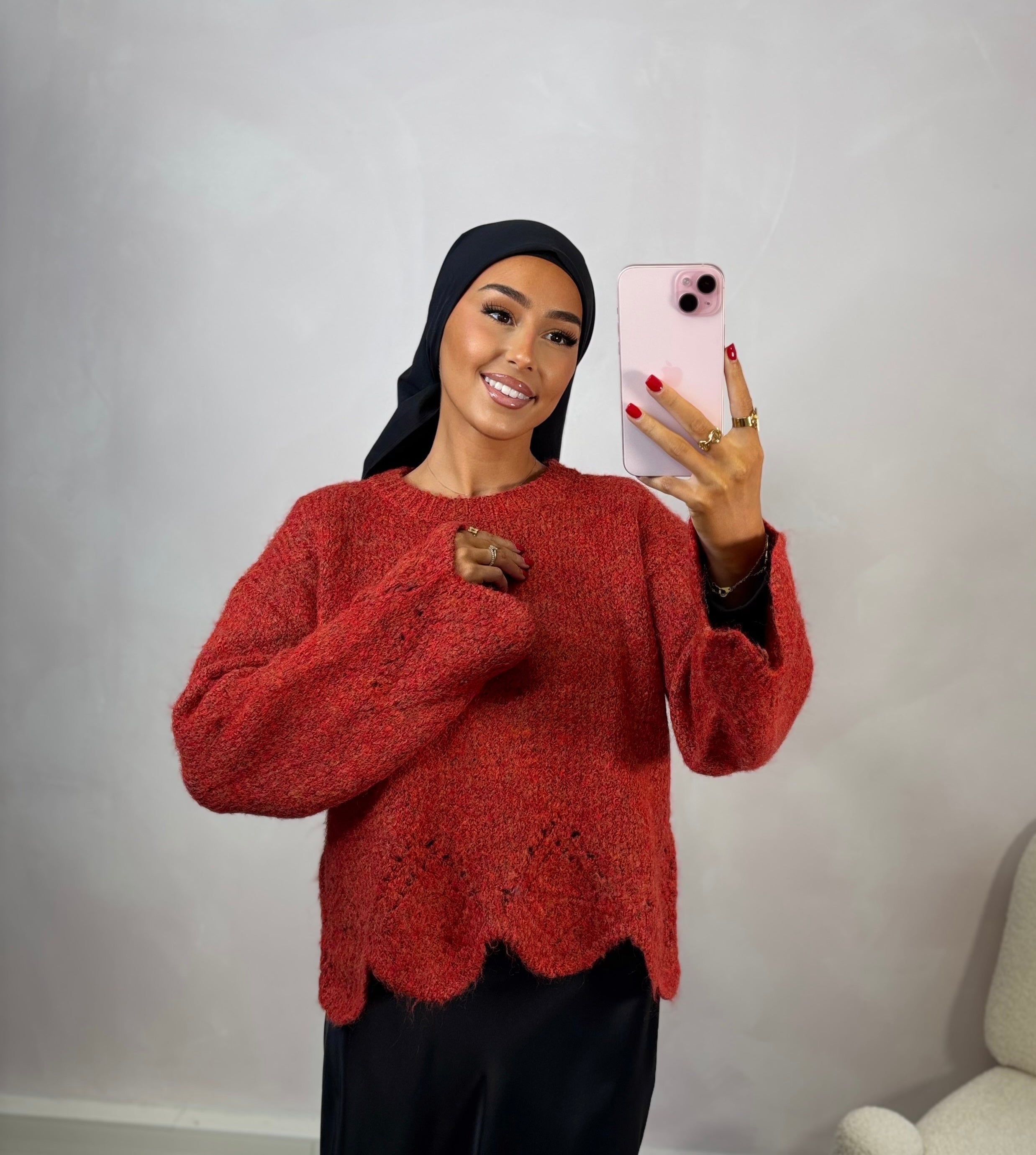 ALBA sweater - brick
