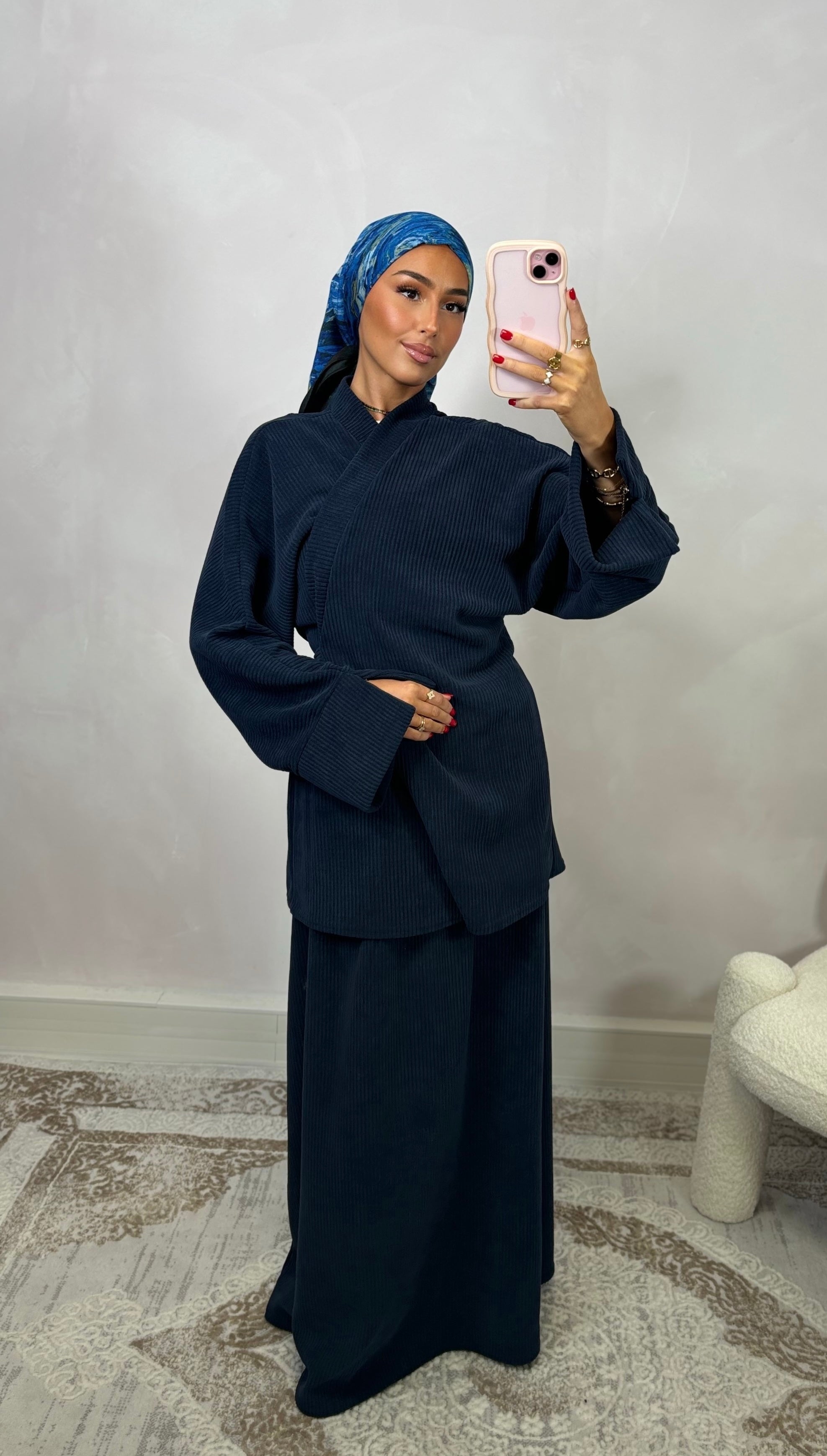 NYSSA skirt set - midnight blue