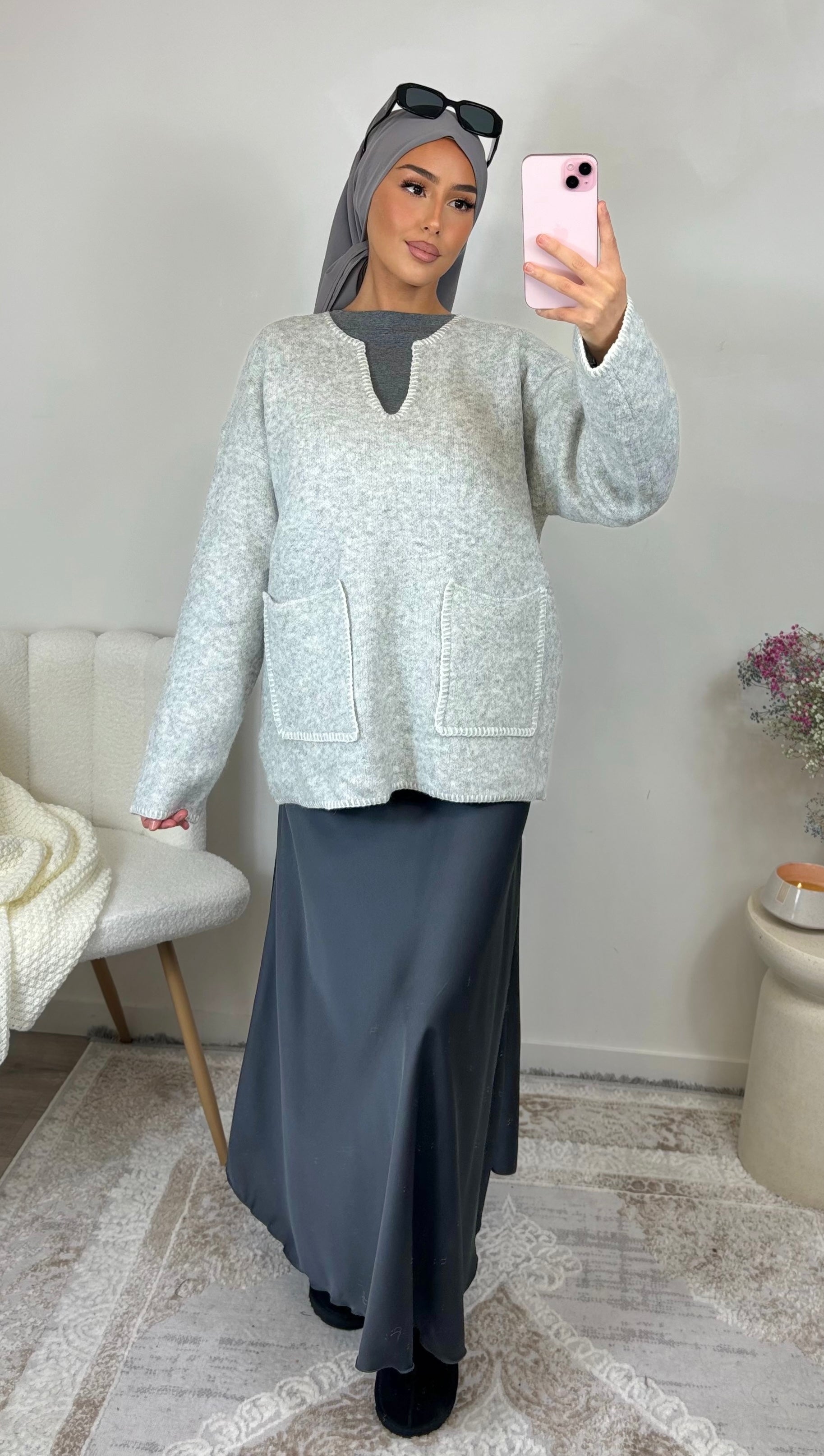 Cuties sweater - grey
