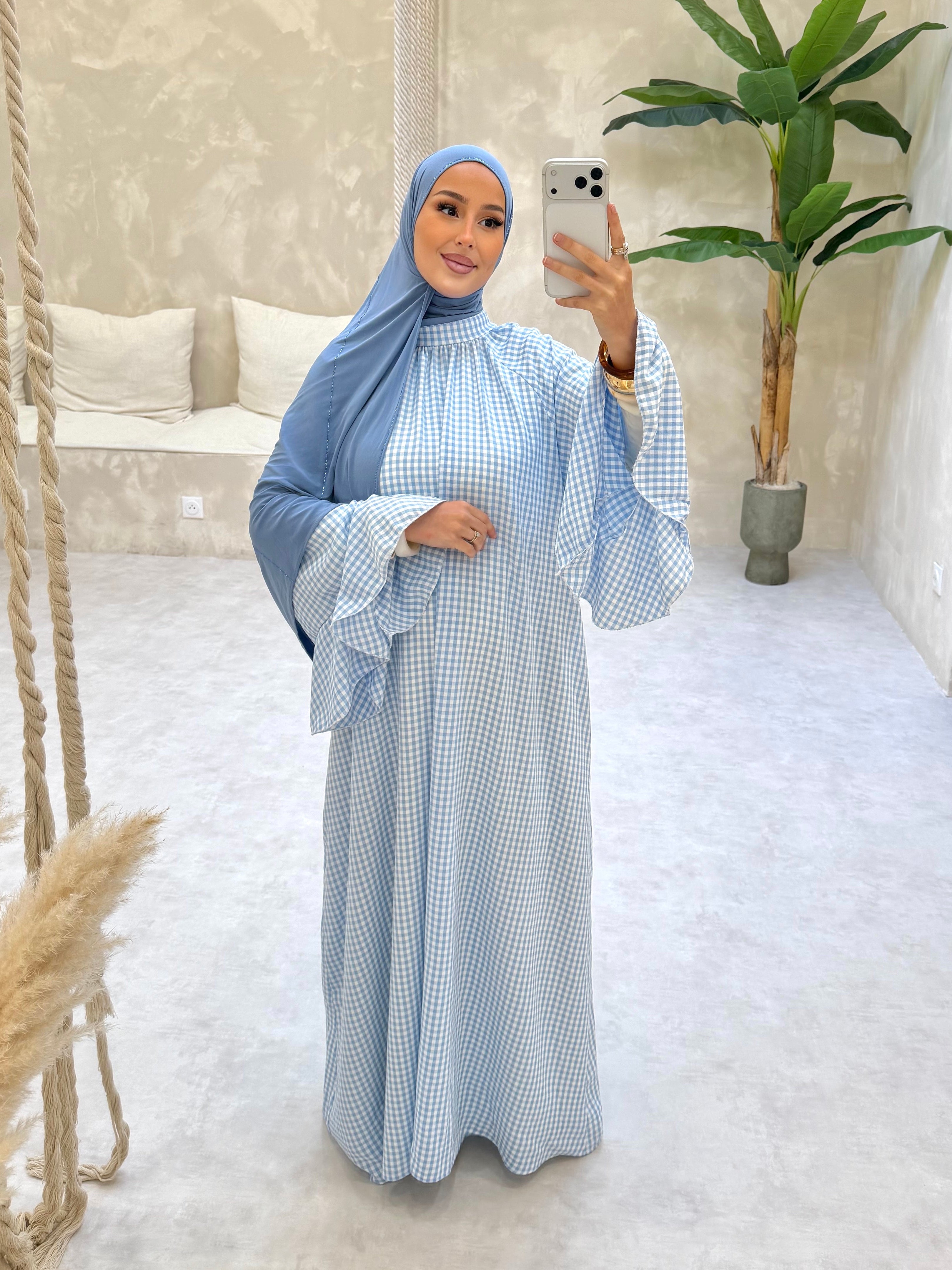 ROBE POPELINE - Baby Blue