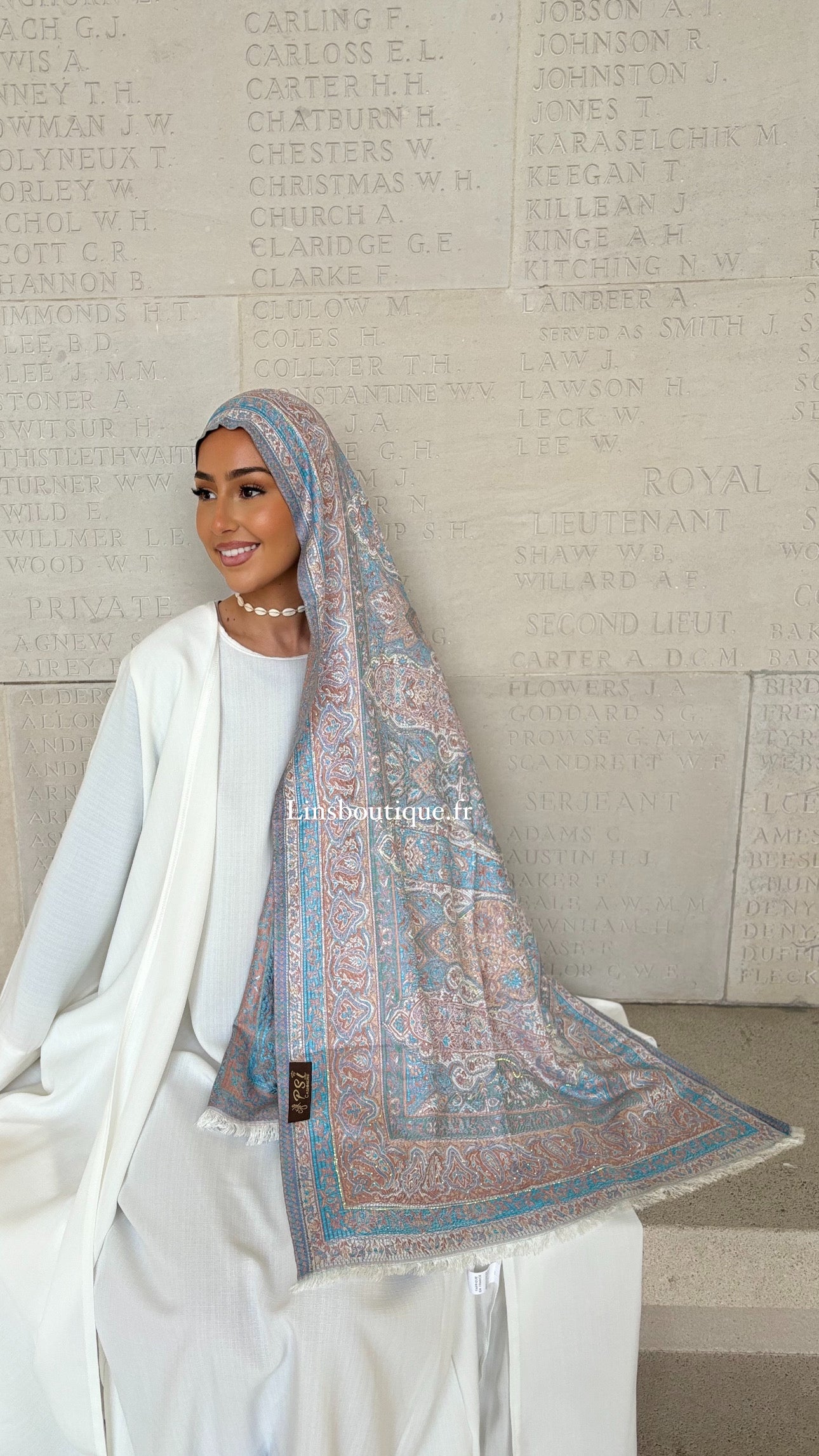 Pashmina Cachemire à Strass - n57