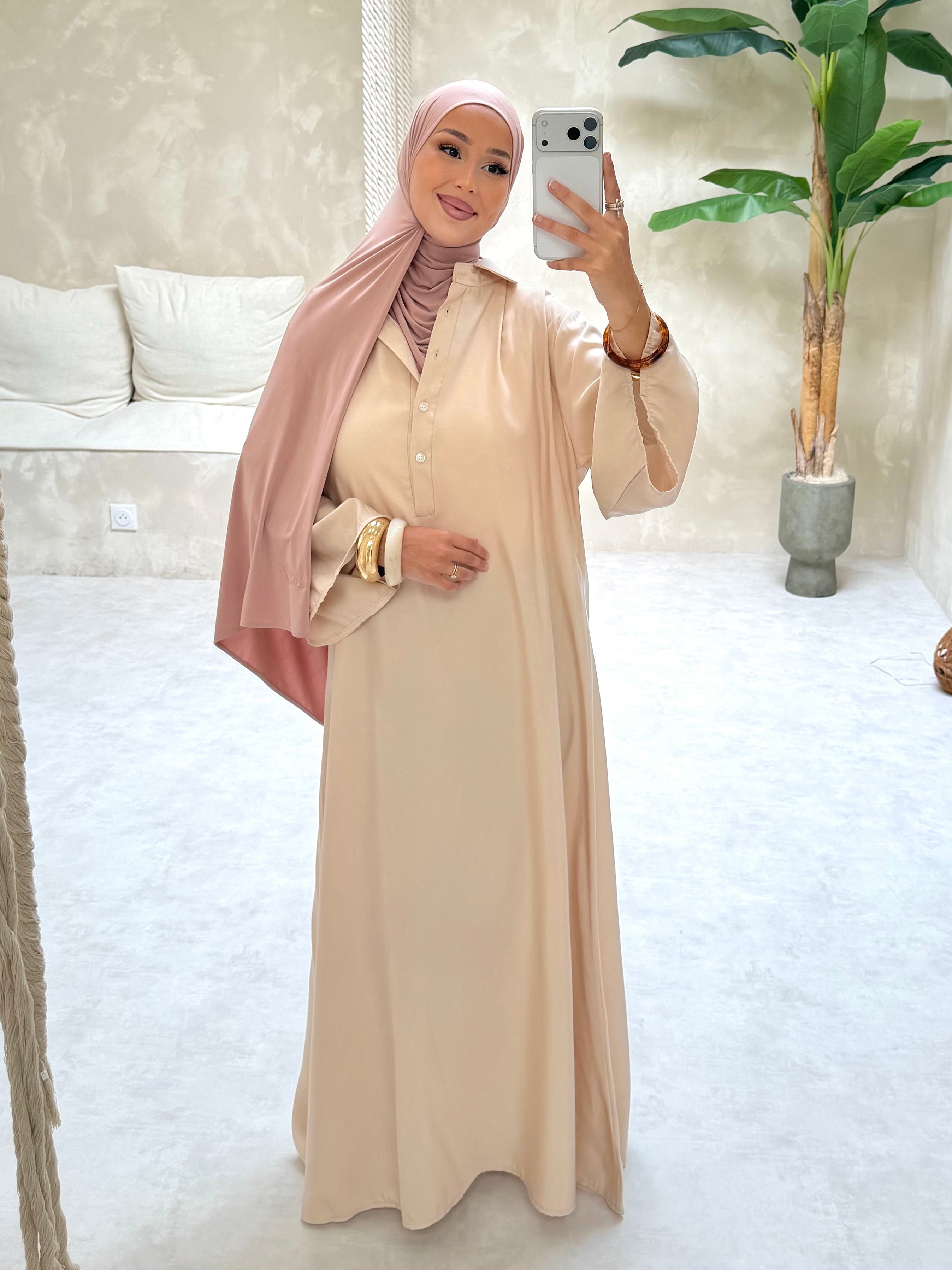 Robe chemise - cream