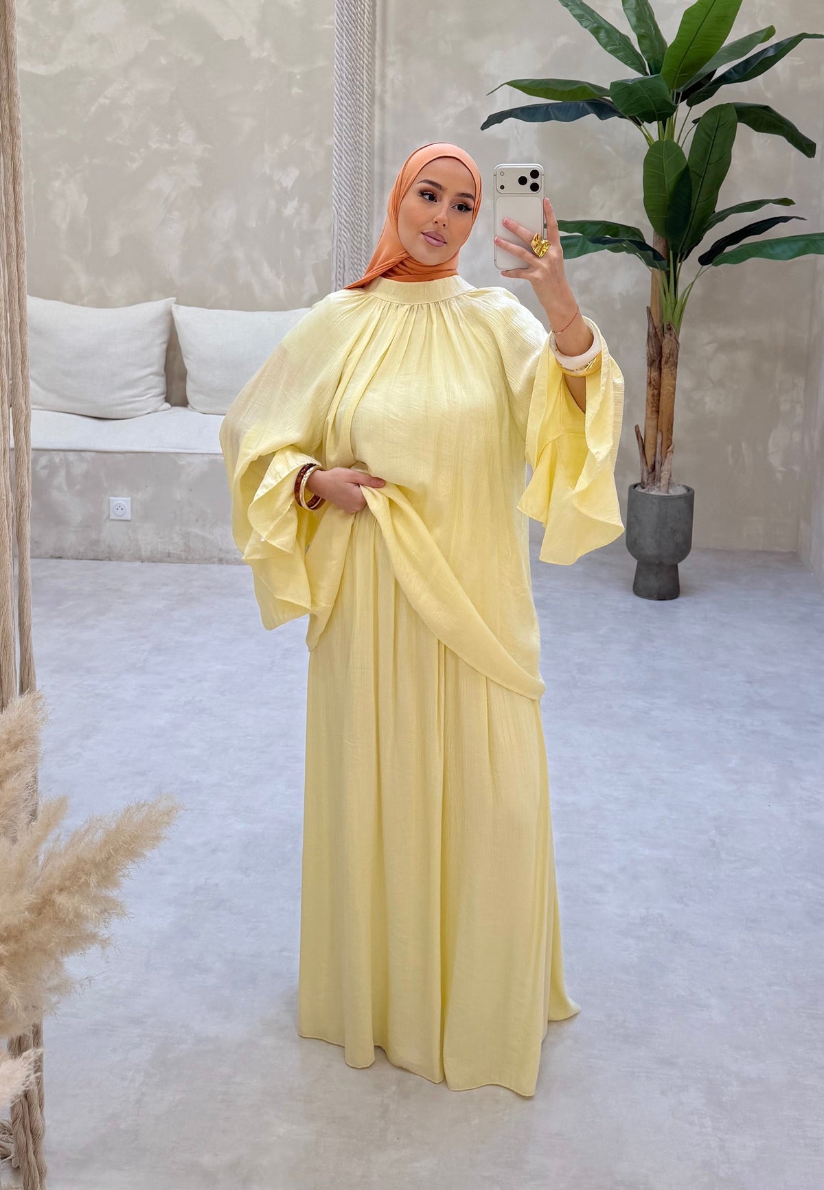 Ensemble ELLA - jaune pastel