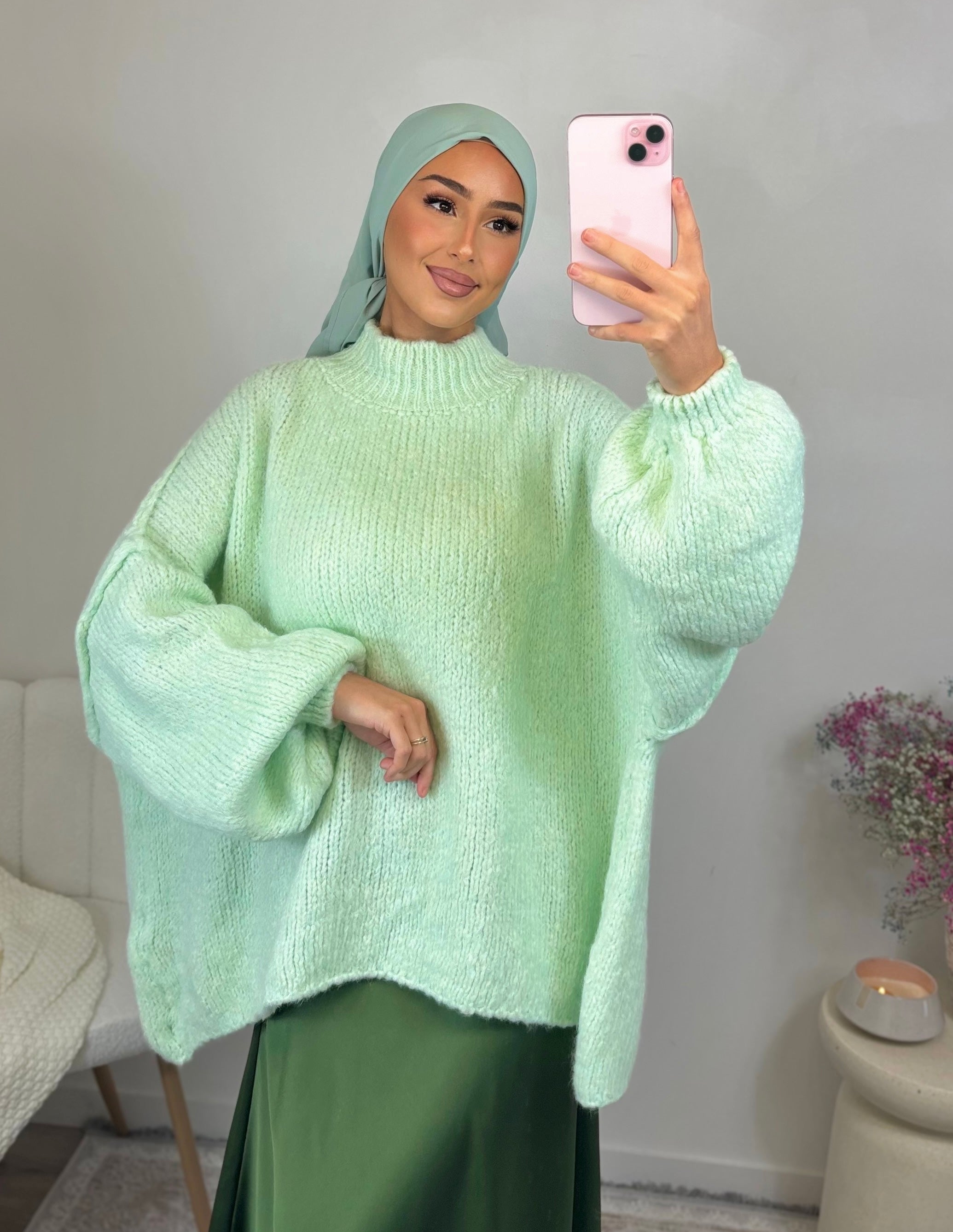 LANA sweater - water green