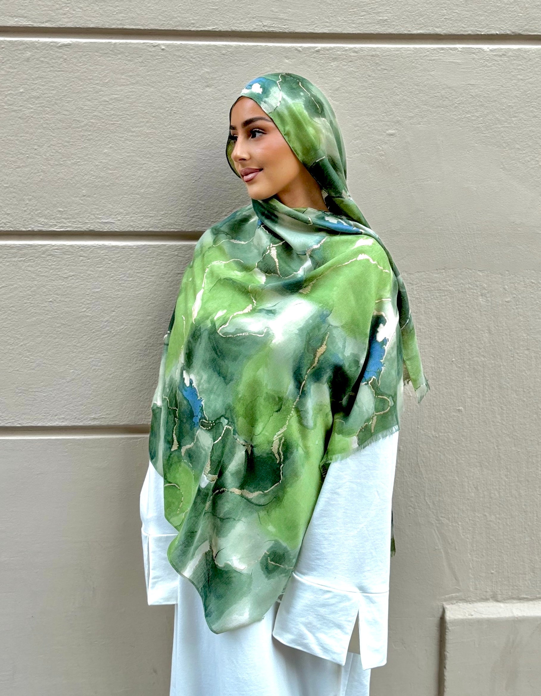 Tie and Die Schleier - Mystic Green