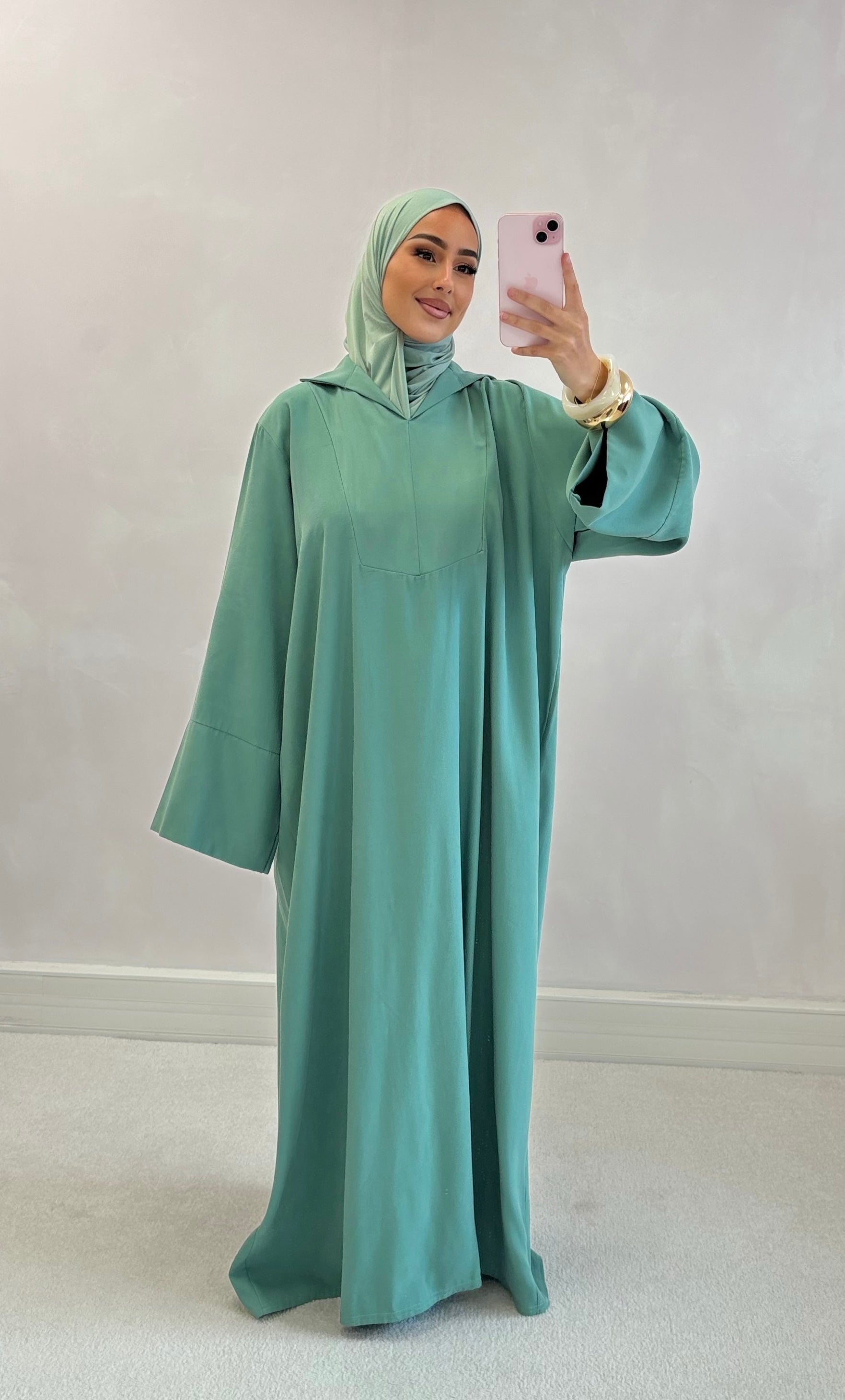 Abaya SOFT - water green