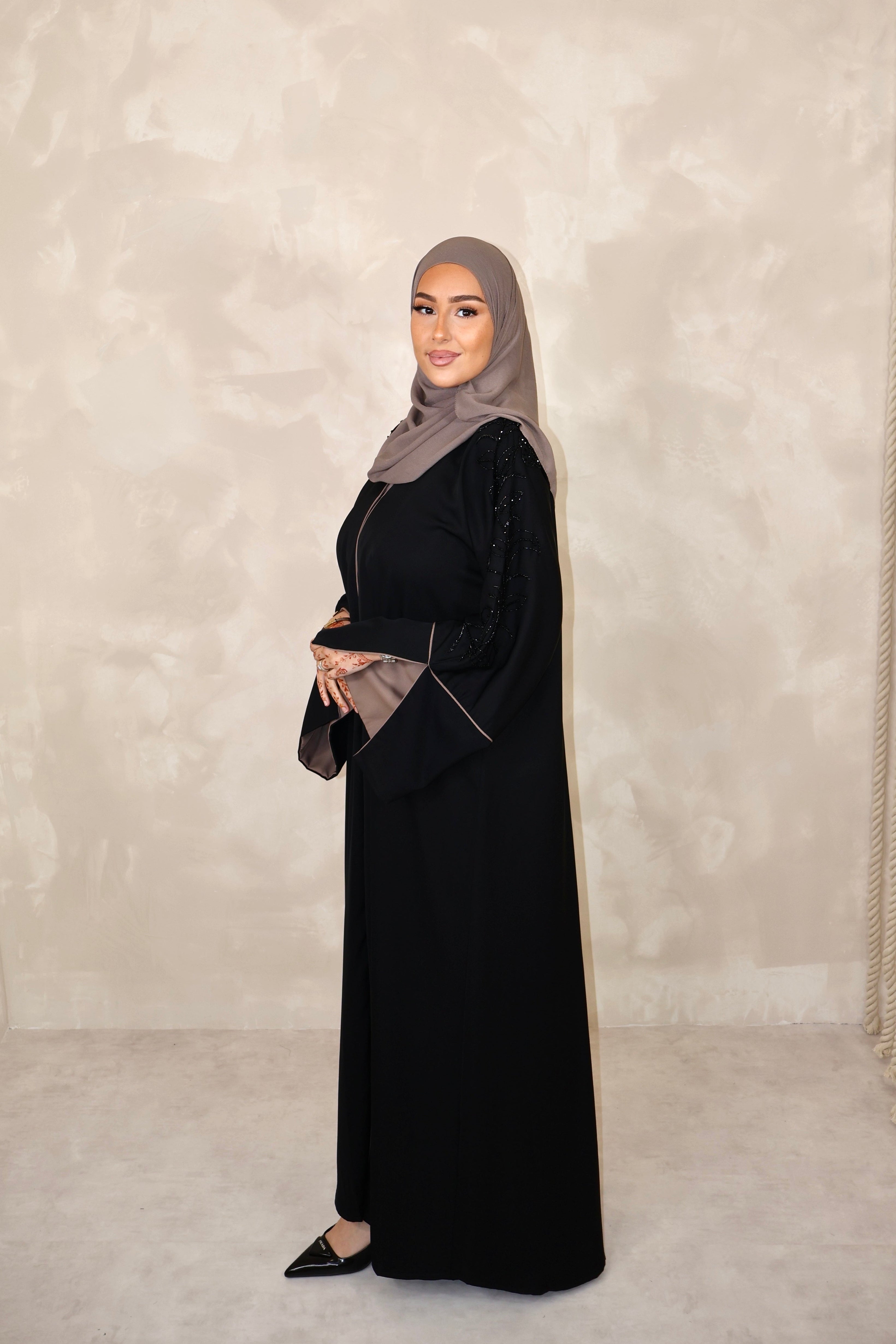 Abaya de Dubai (n85) - IMPÉRIAL TAN