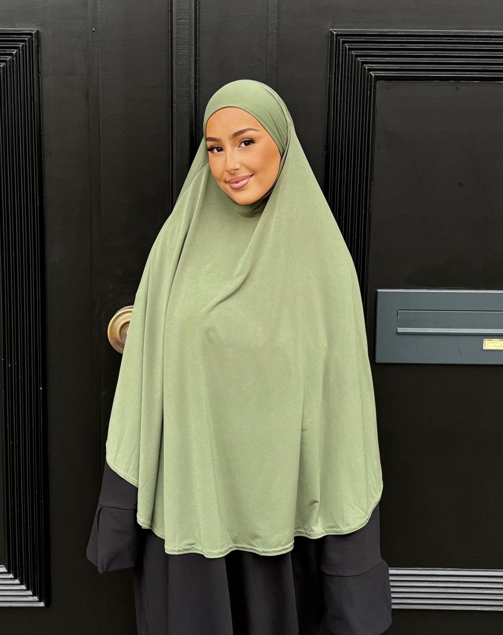 Khimar in luxury premium jersey LIN'S B - khaki
