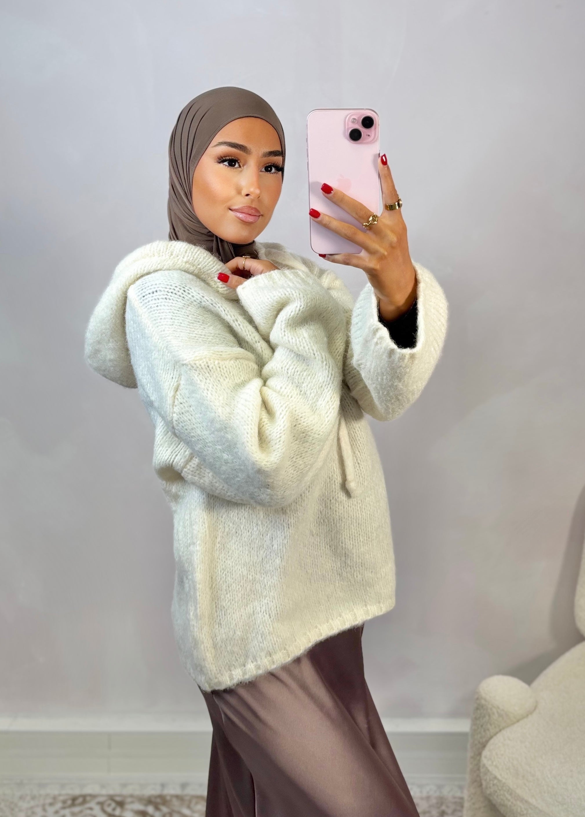 Knit sweatshirt - Milk