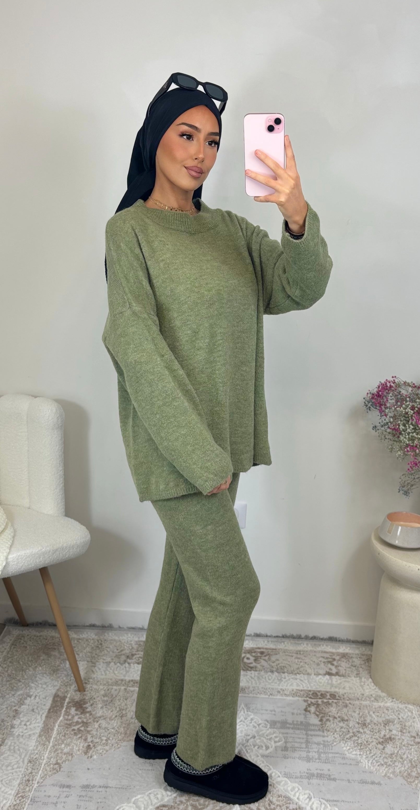Pistachio knitwear set