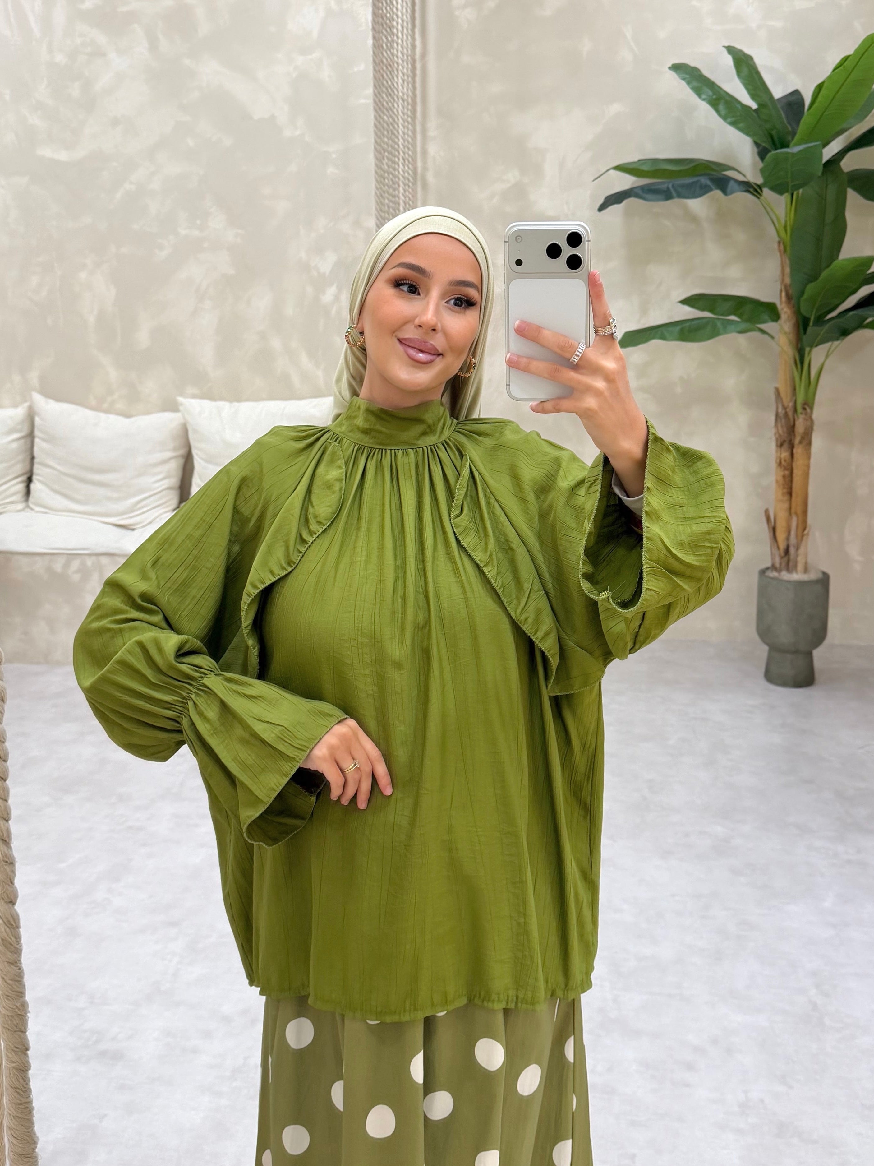 Chemisier AMYA - OLIVE