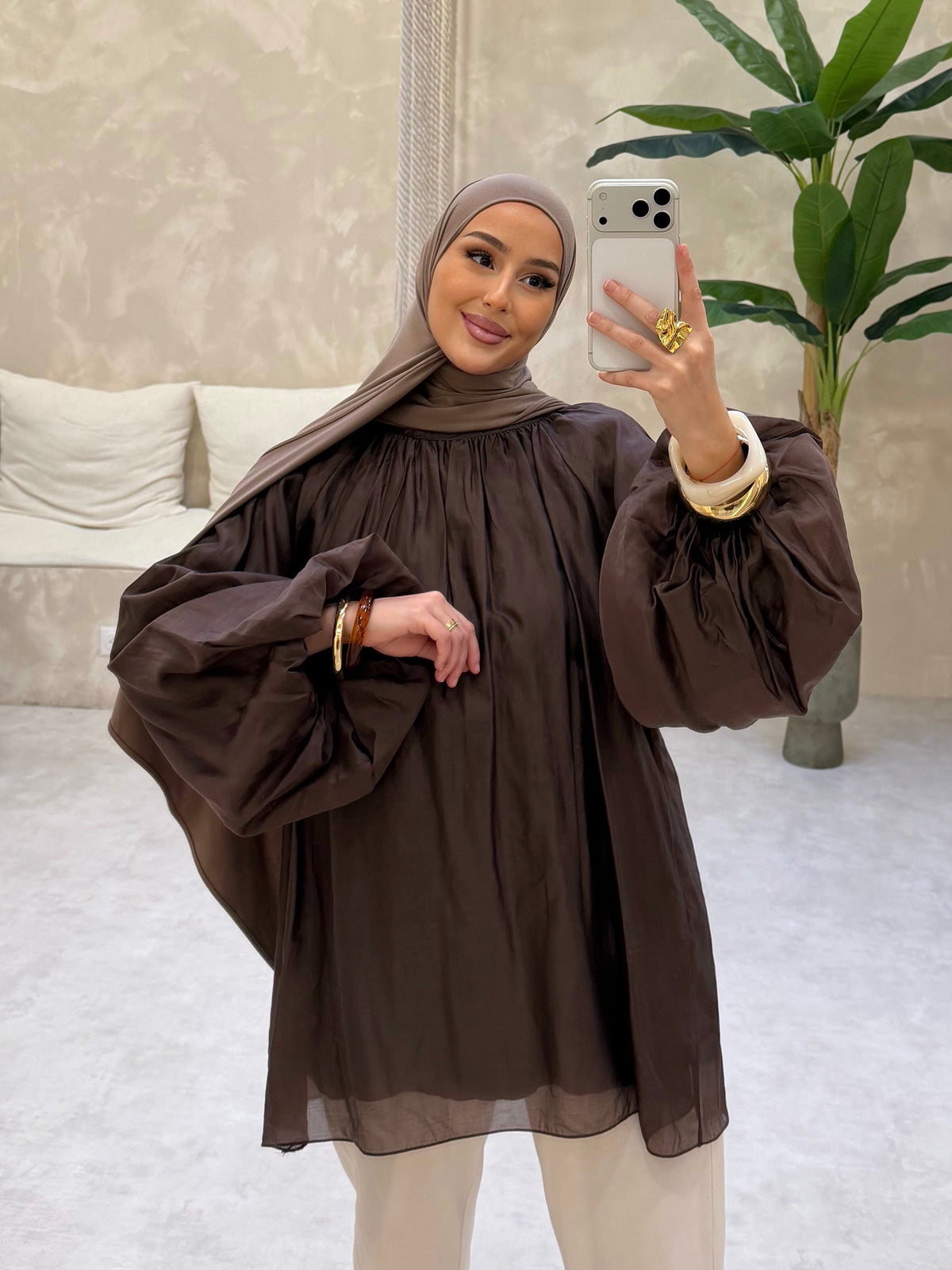 Chemisier MEYA - Brown