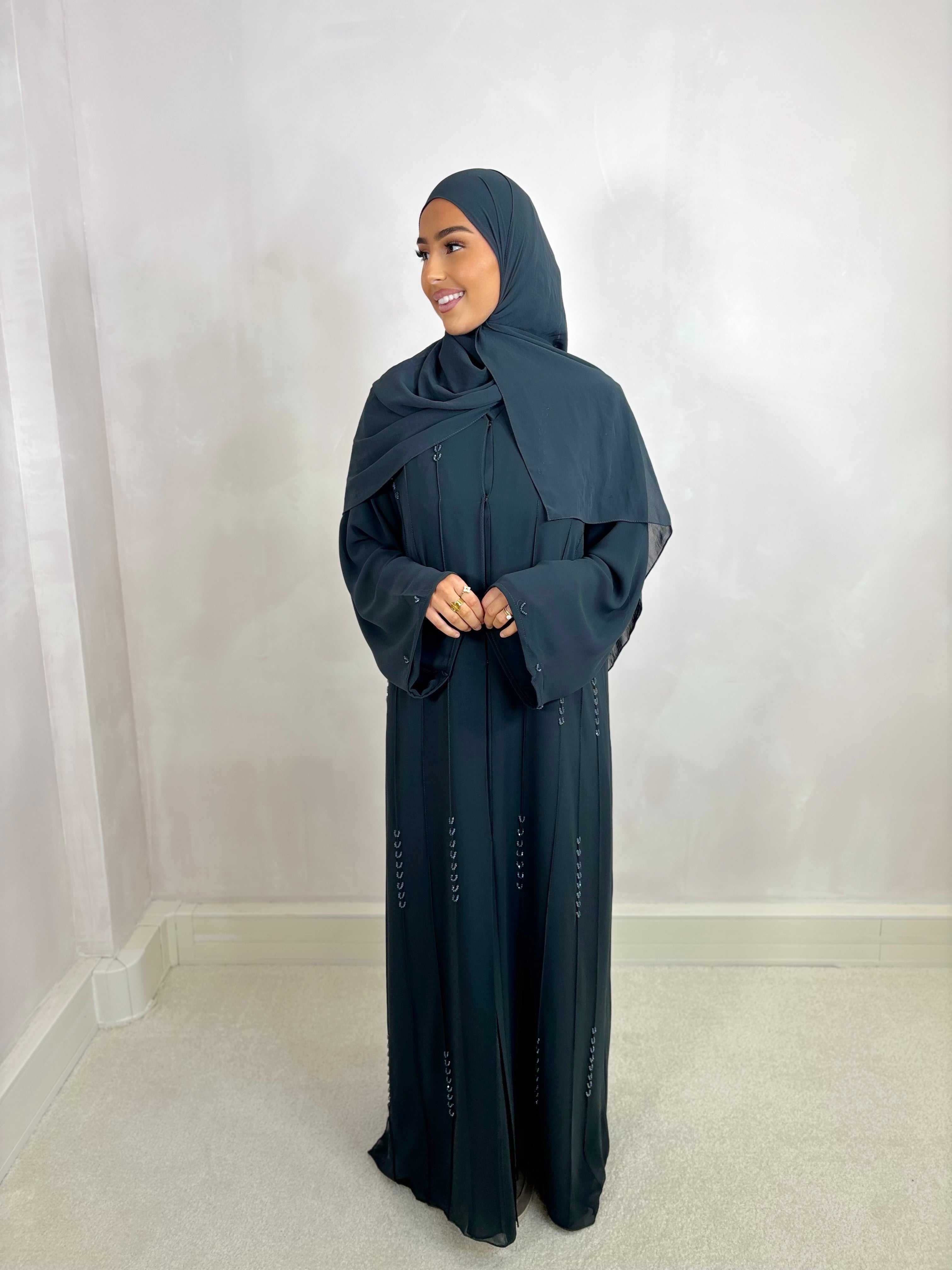 Abaya from Dubai NAYA (n64) - anthracite gray