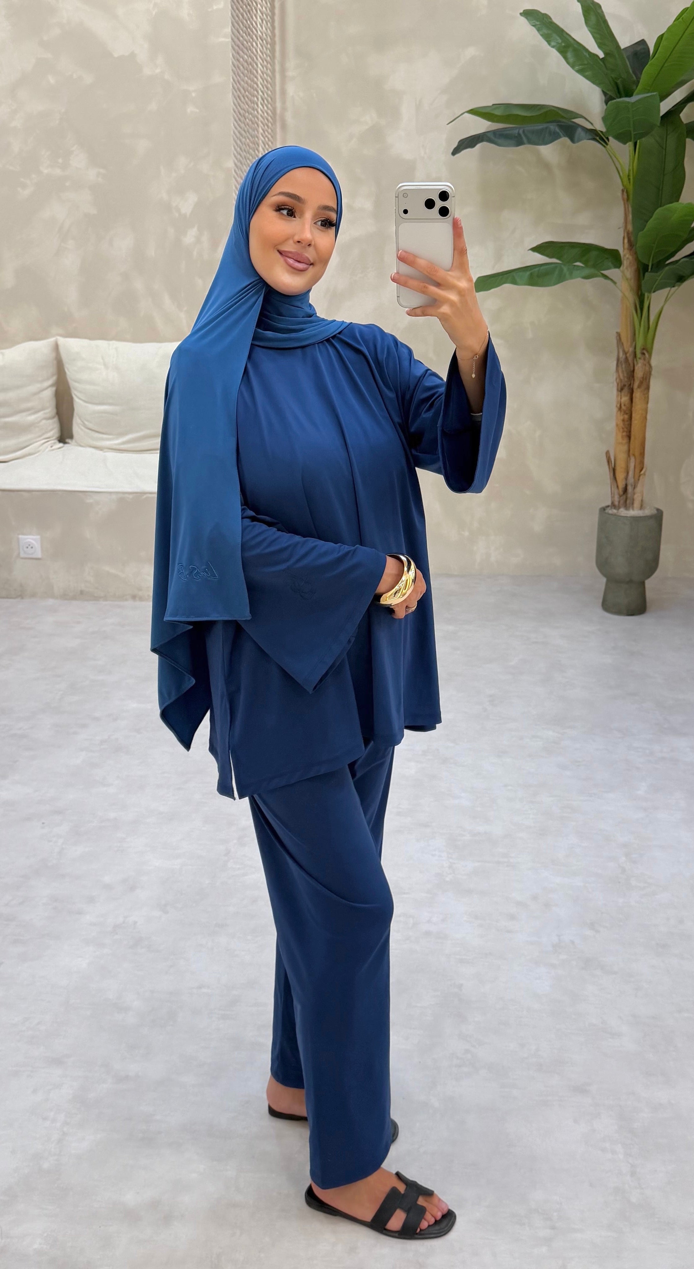 BURKINI CRÉATION LIN’S.B - VELOURS BLUE