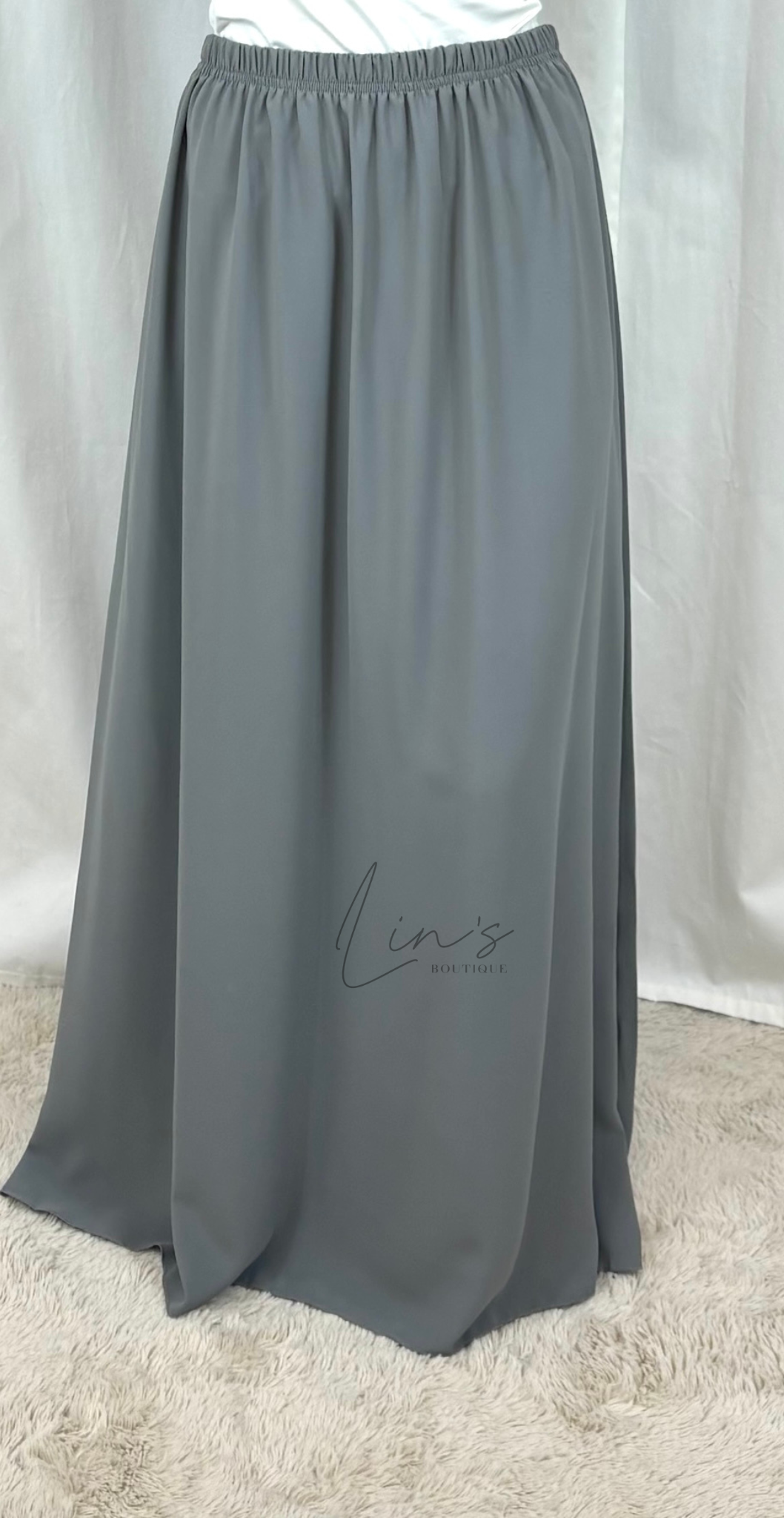 Jilbeb 2 Stück Medina Seide - Mausgrau