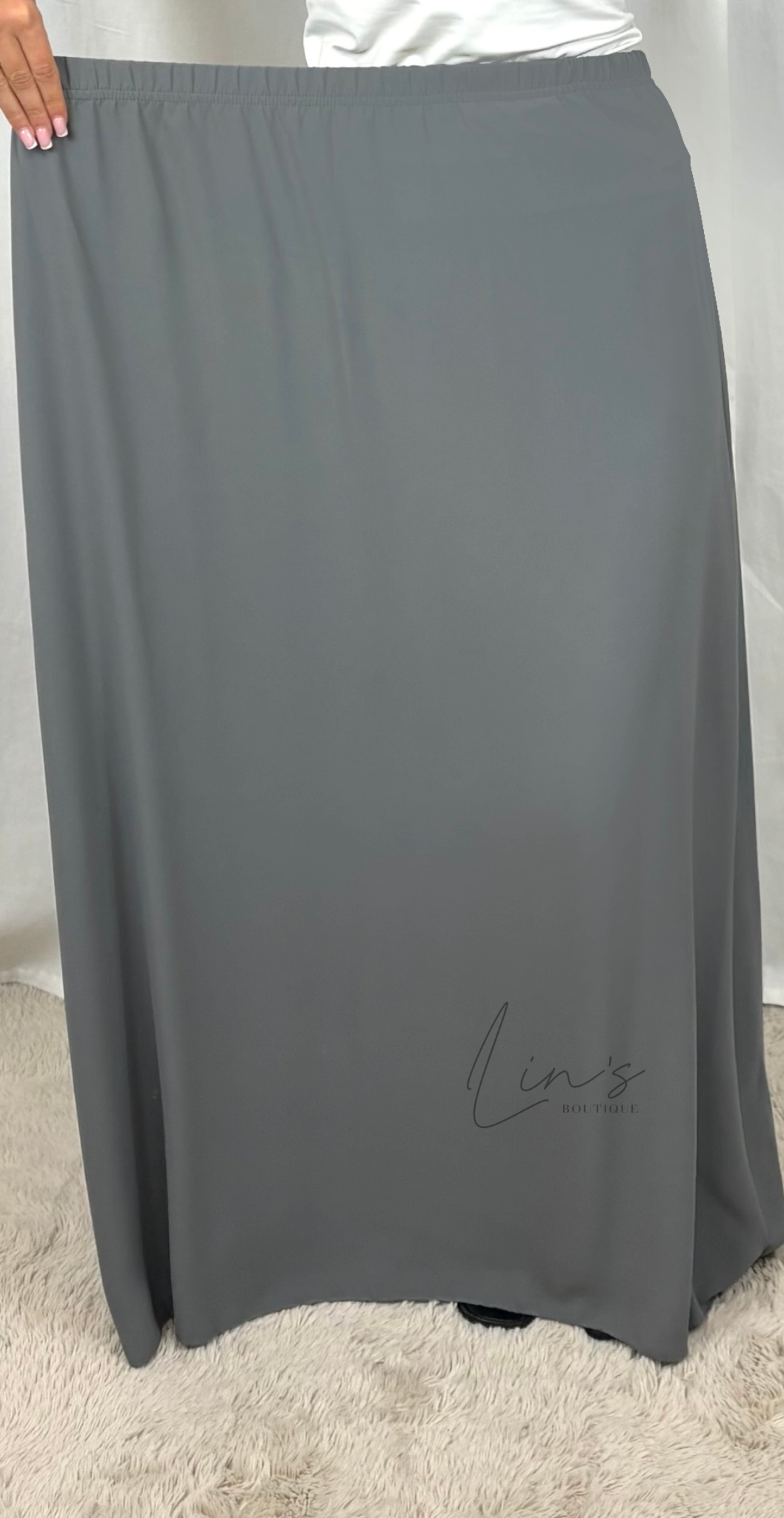 Jilbeb 2 Stück Medina Seide - Mausgrau