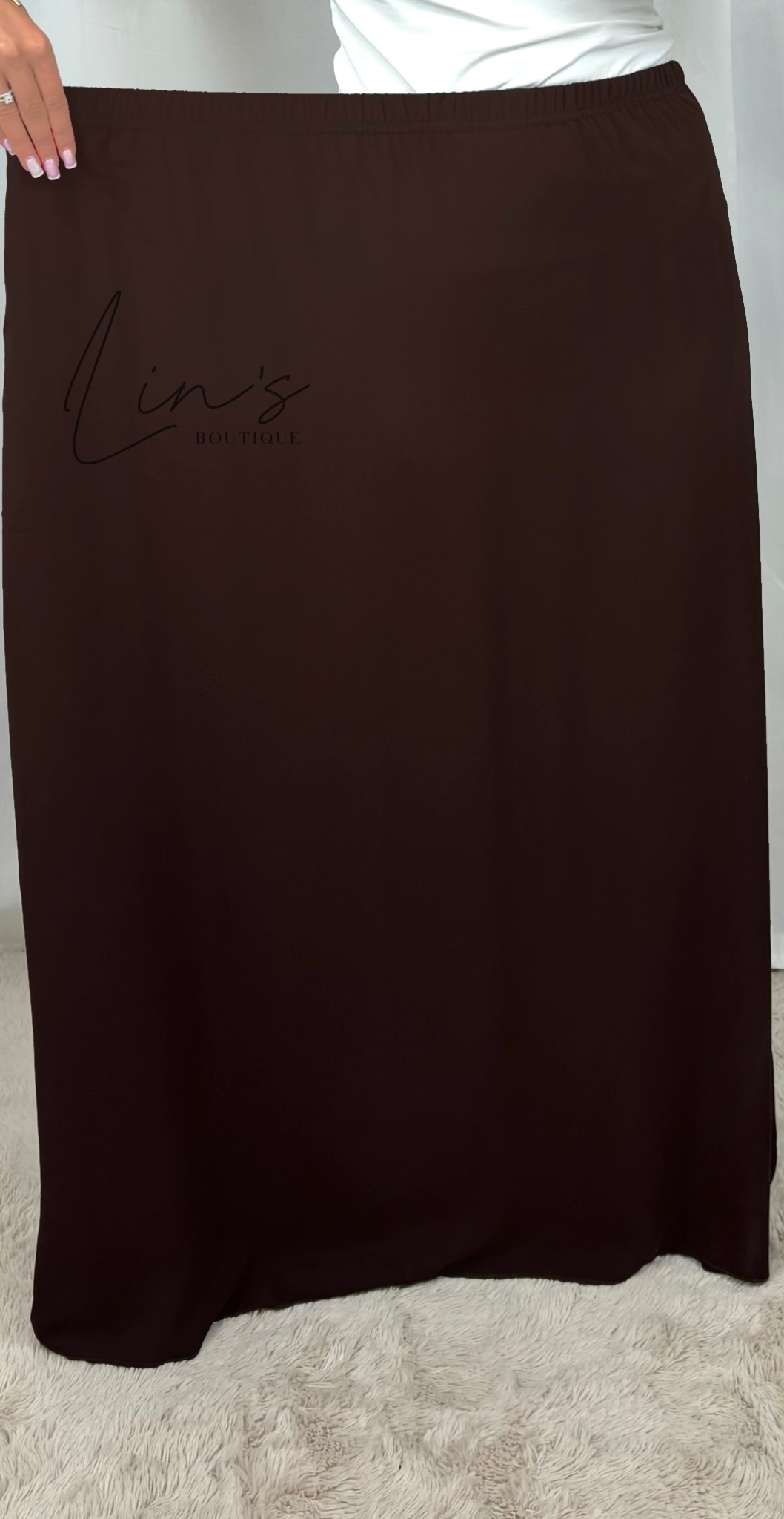 Jilbeb 2 Pièces soie de medine - marron