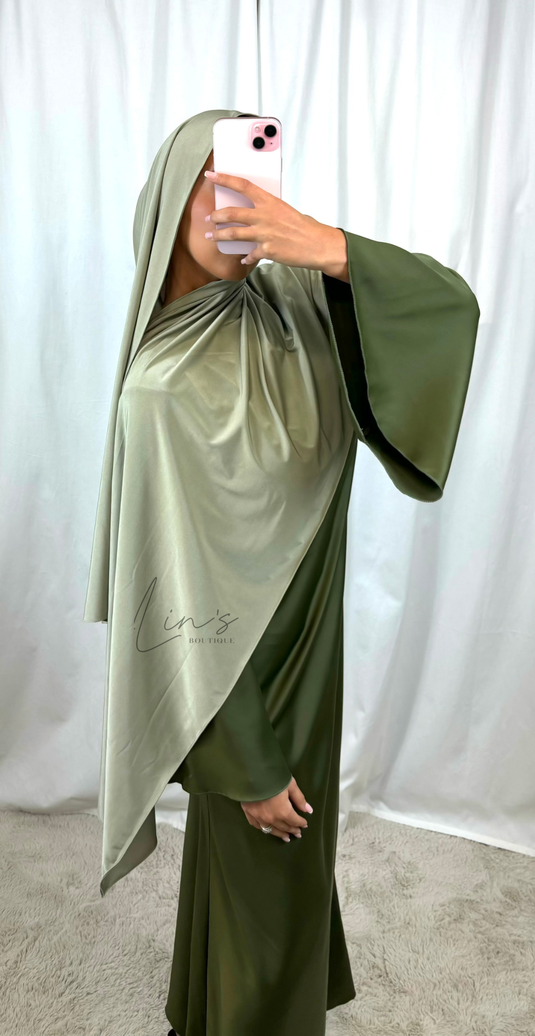 Jersey premium de luxe satiné - pistache