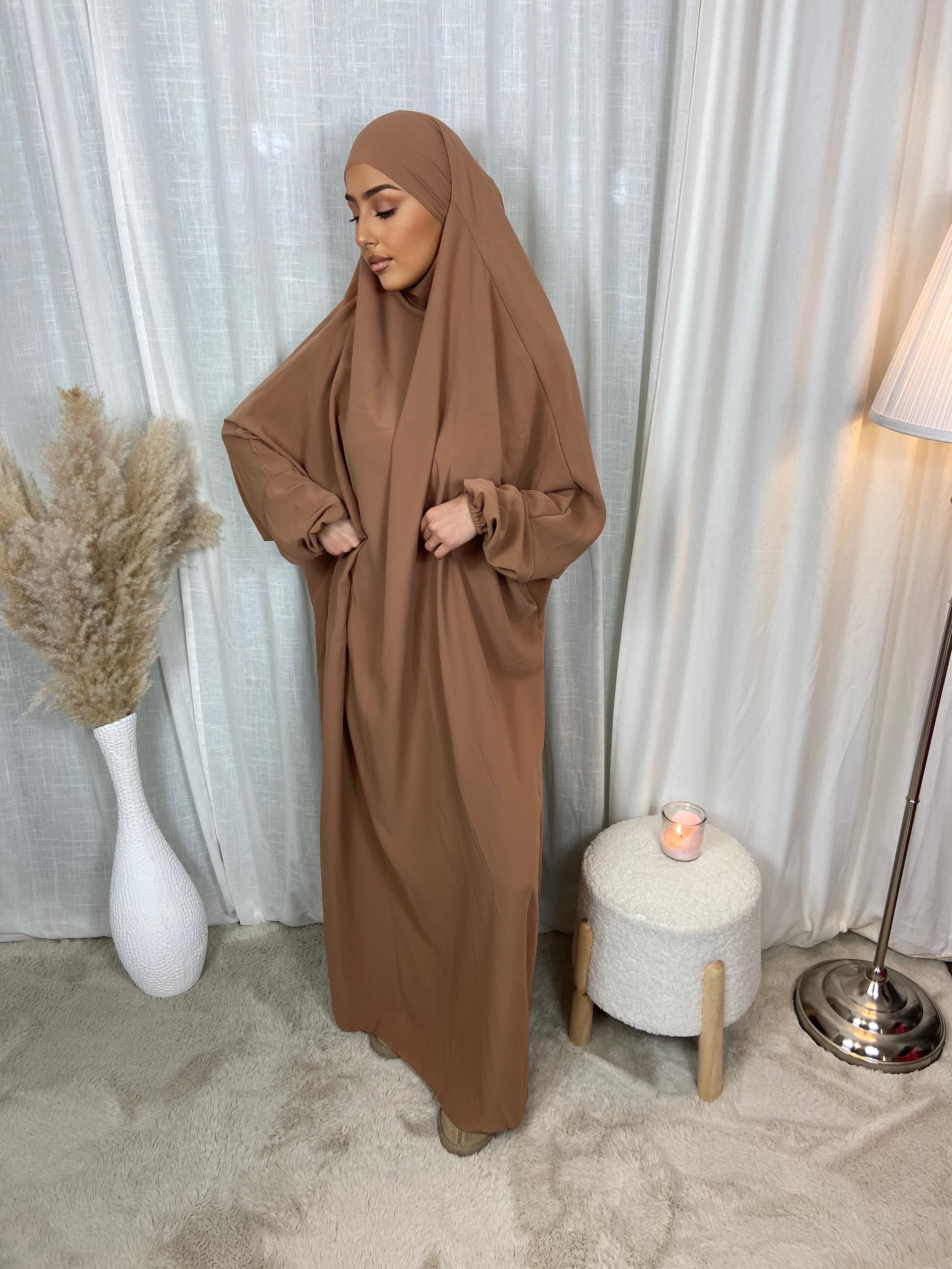 Jilbeb 1 Pièce soie de medine - Sahara foncé