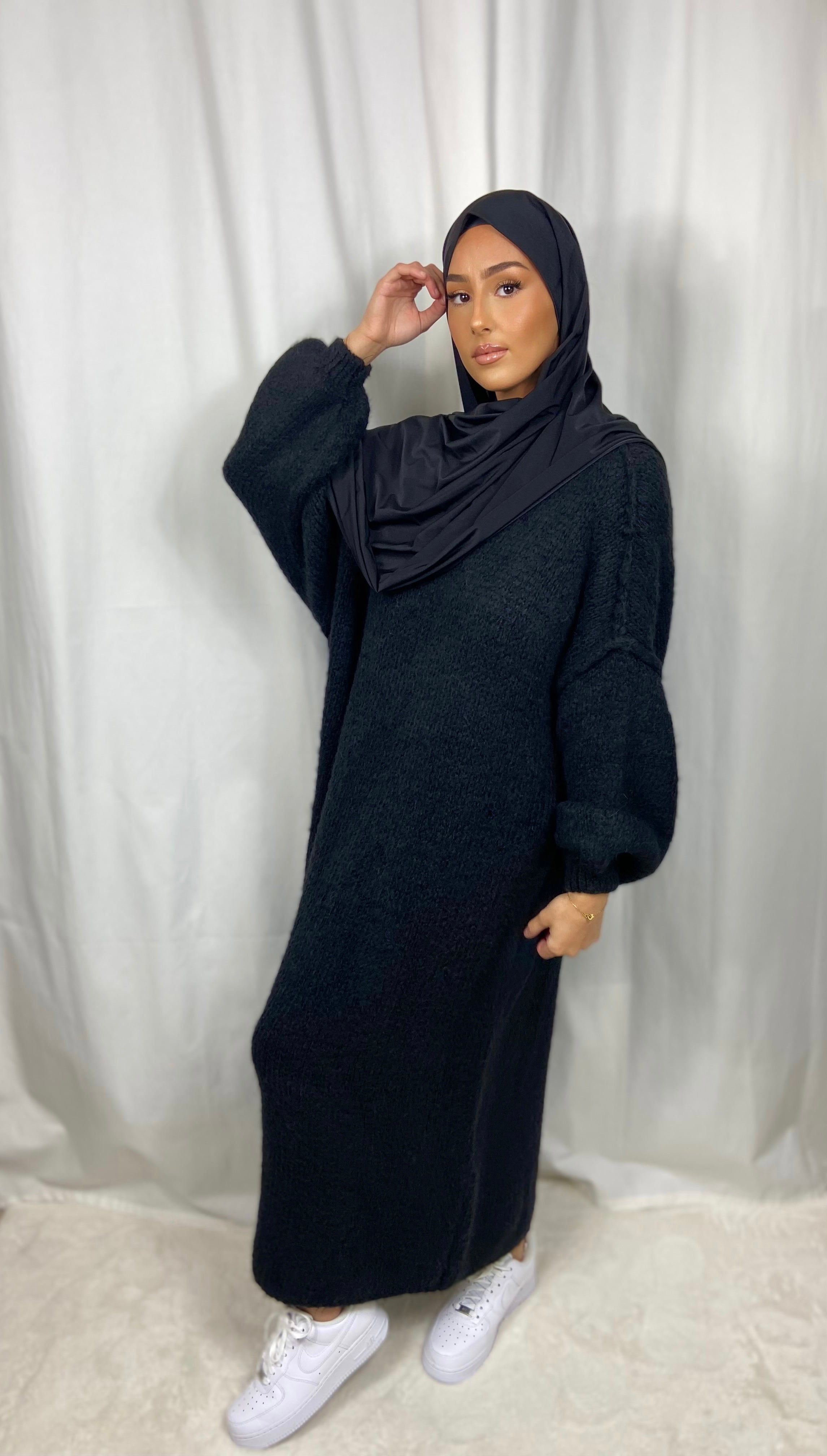 LANA Kleid - SCHWARZ
